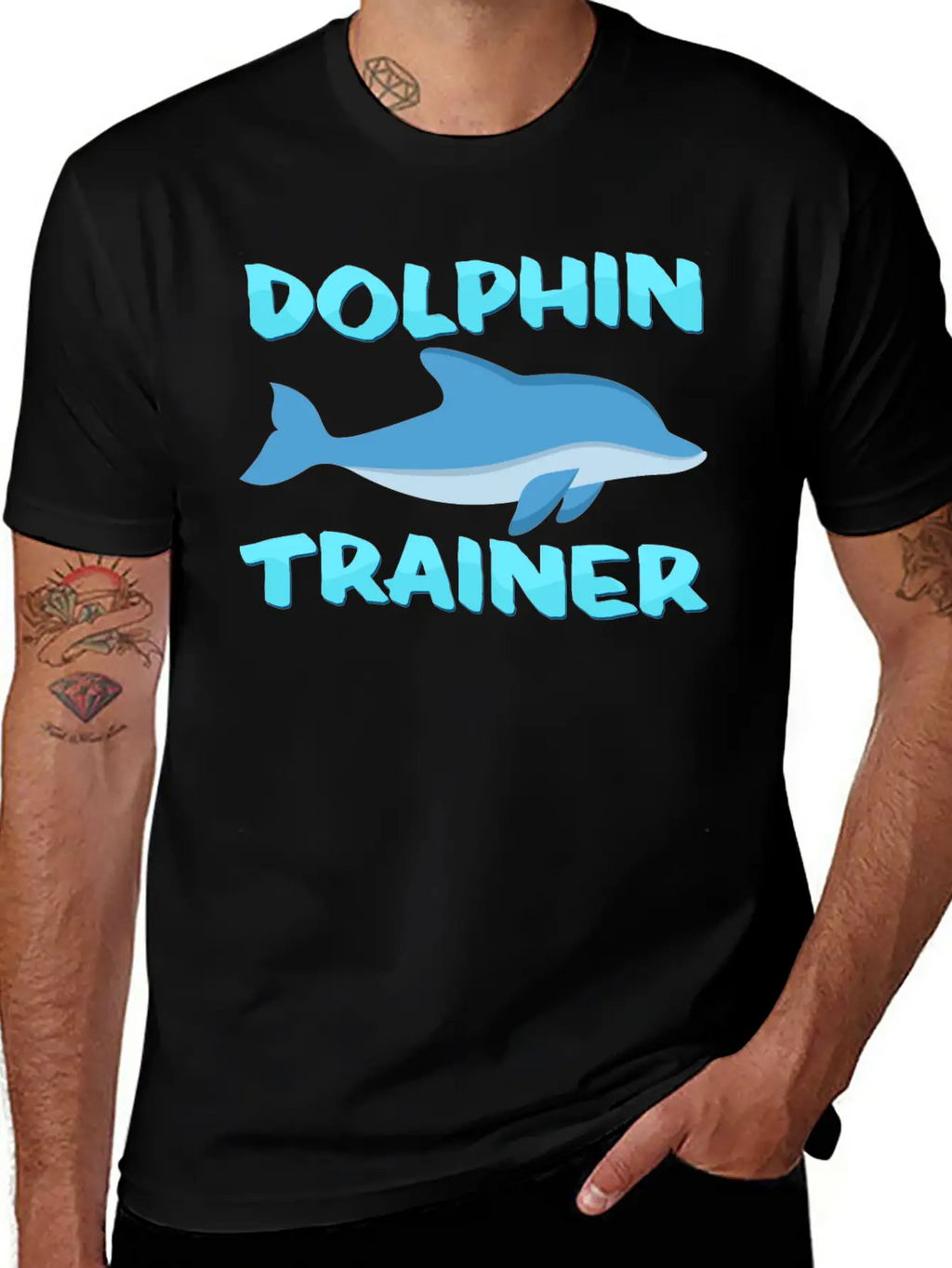 Dolphin Trainer Relaxed Everyday Tee – Lightweight And Durable Cotton