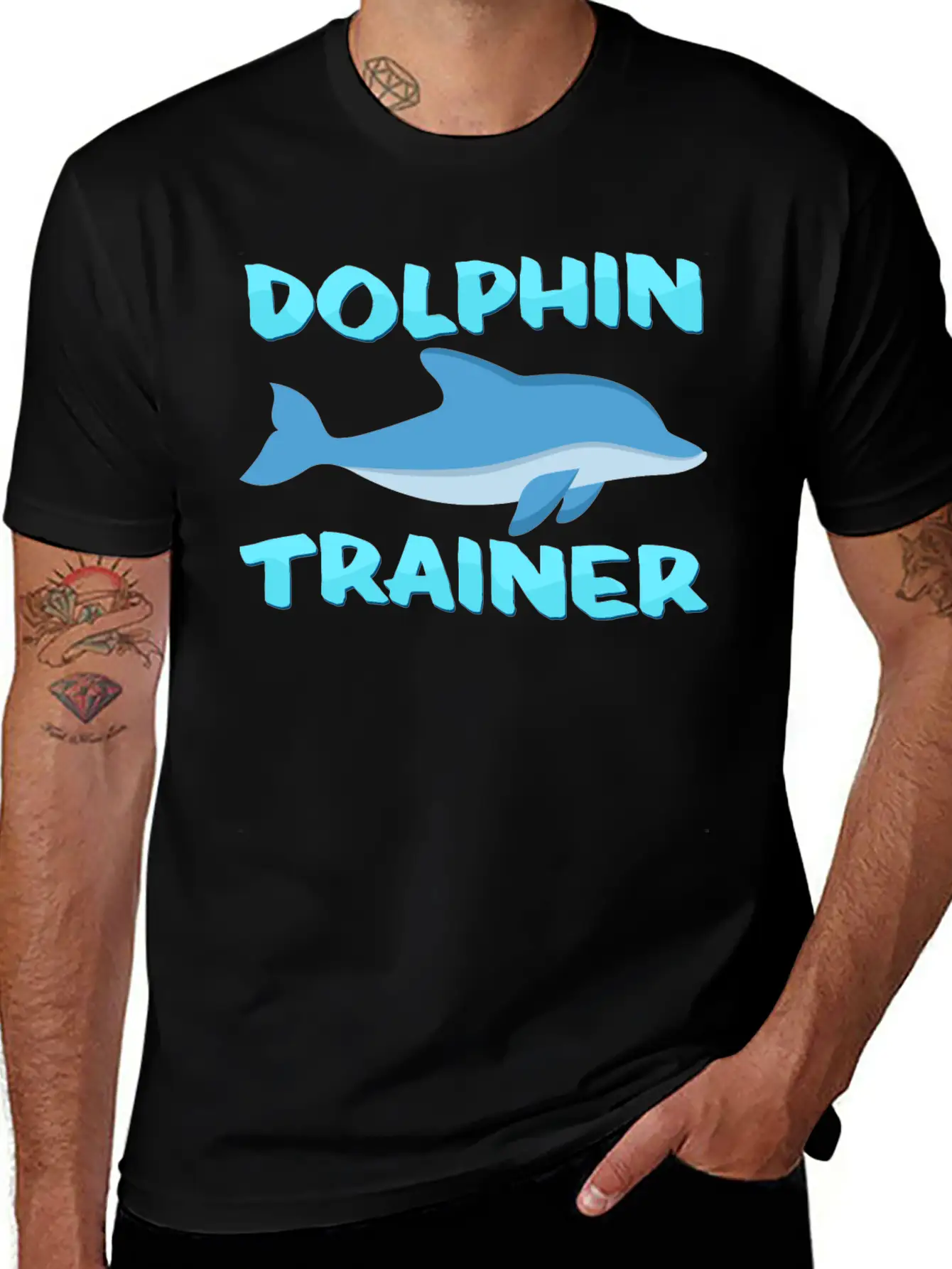 Dolphin Trainer Relaxed Everyday Tee – Lightweight And Durable Cotton