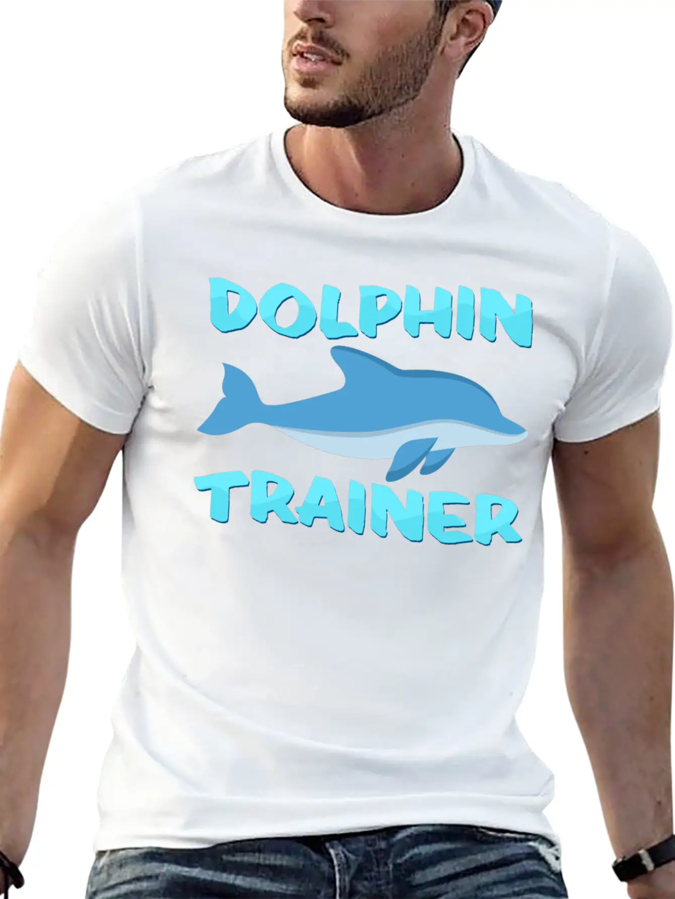 Dolphin Trainer Relaxed Everyday Tee – Lightweight And Durable Cotton
