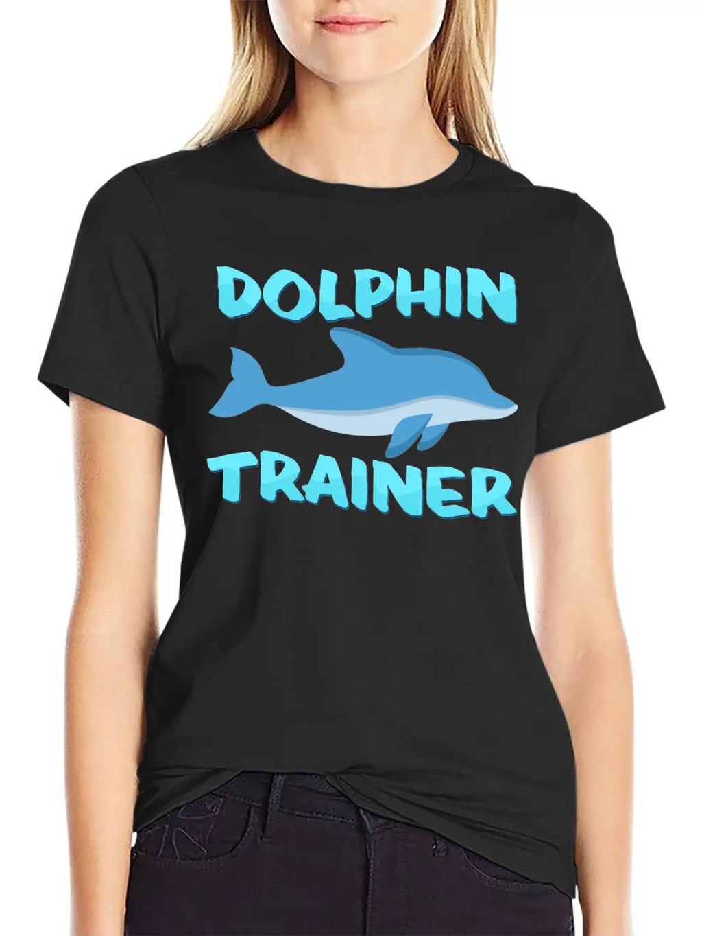 Dolphin Trainer Relaxed Everyday Tee – Lightweight And Durable Cotton