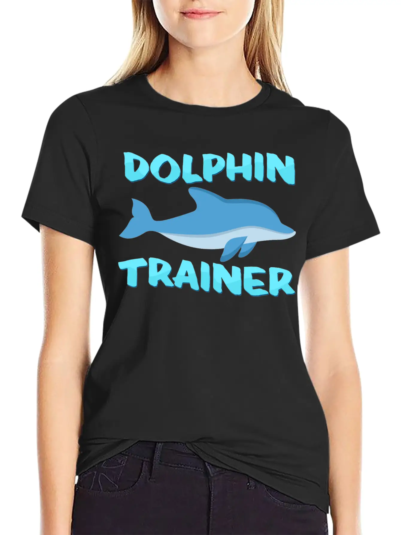Dolphin Trainer Relaxed Everyday Tee – Lightweight And Durable Cotton
