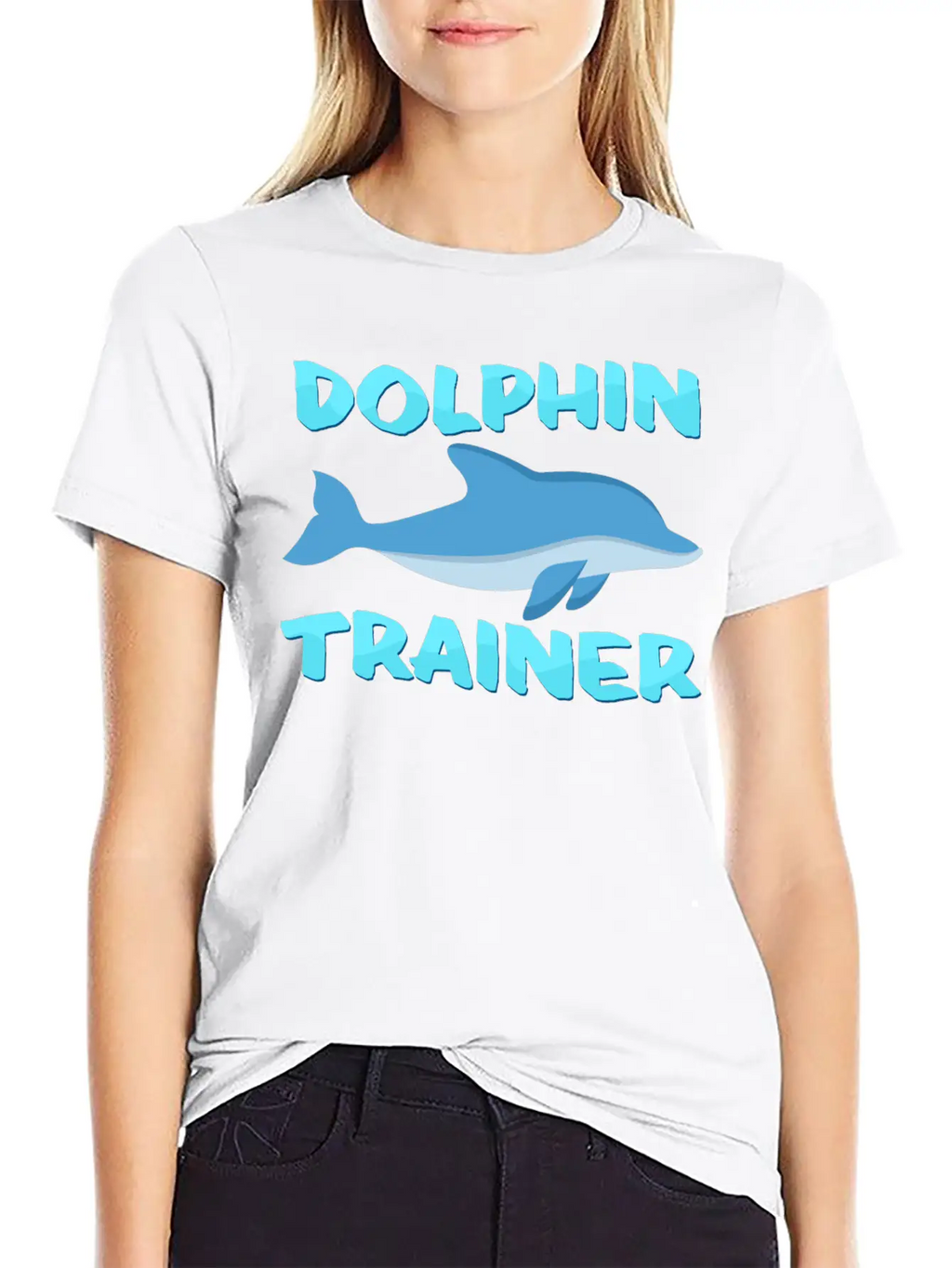 Dolphin Trainer Relaxed Everyday Tee – Lightweight And Durable Cotton