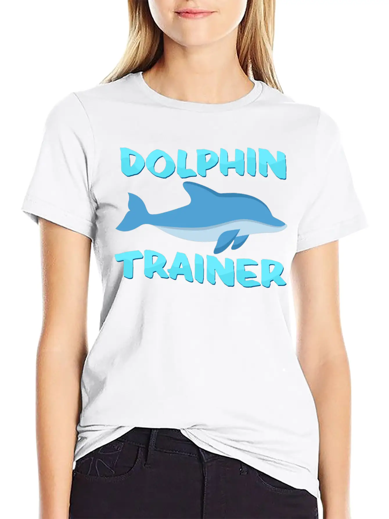 Dolphin Trainer Relaxed Everyday Tee – Lightweight And Durable Cotton