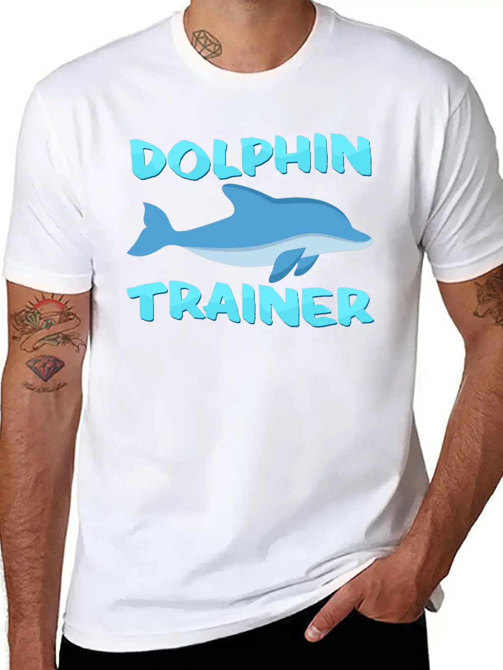 Dolphin Trainer Relaxed Everyday Tee – Lightweight And Durable Cotton