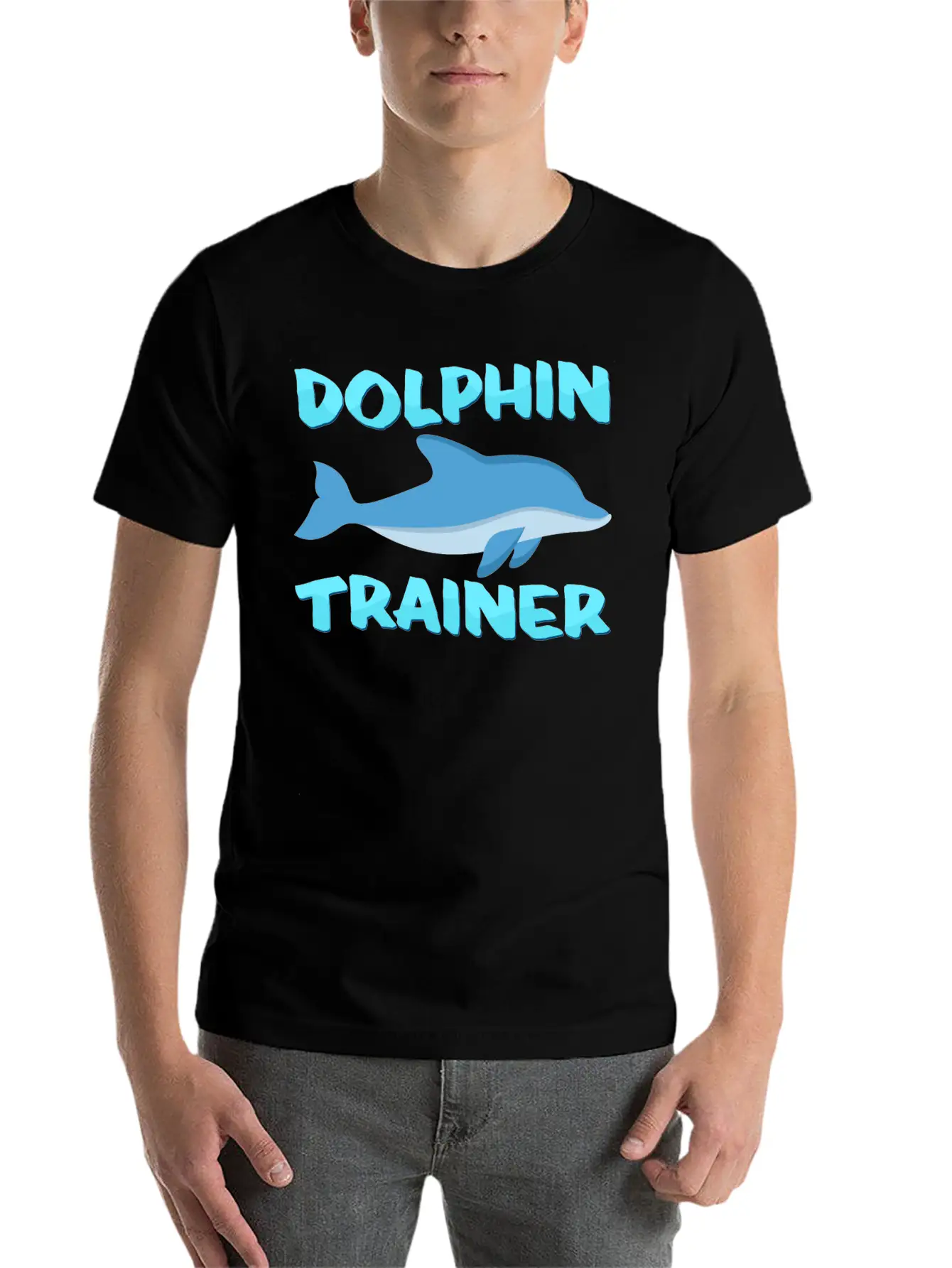 Dolphin Trainer Relaxed Everyday Tee – Lightweight And Durable Cotton