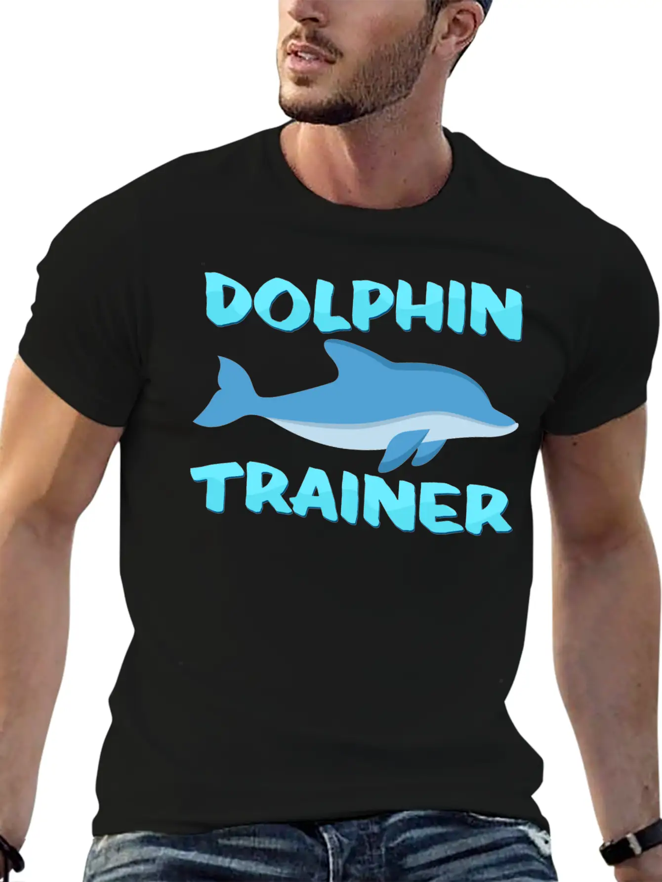 Dolphin Trainer Relaxed Everyday Tee – Lightweight And Durable Cotton