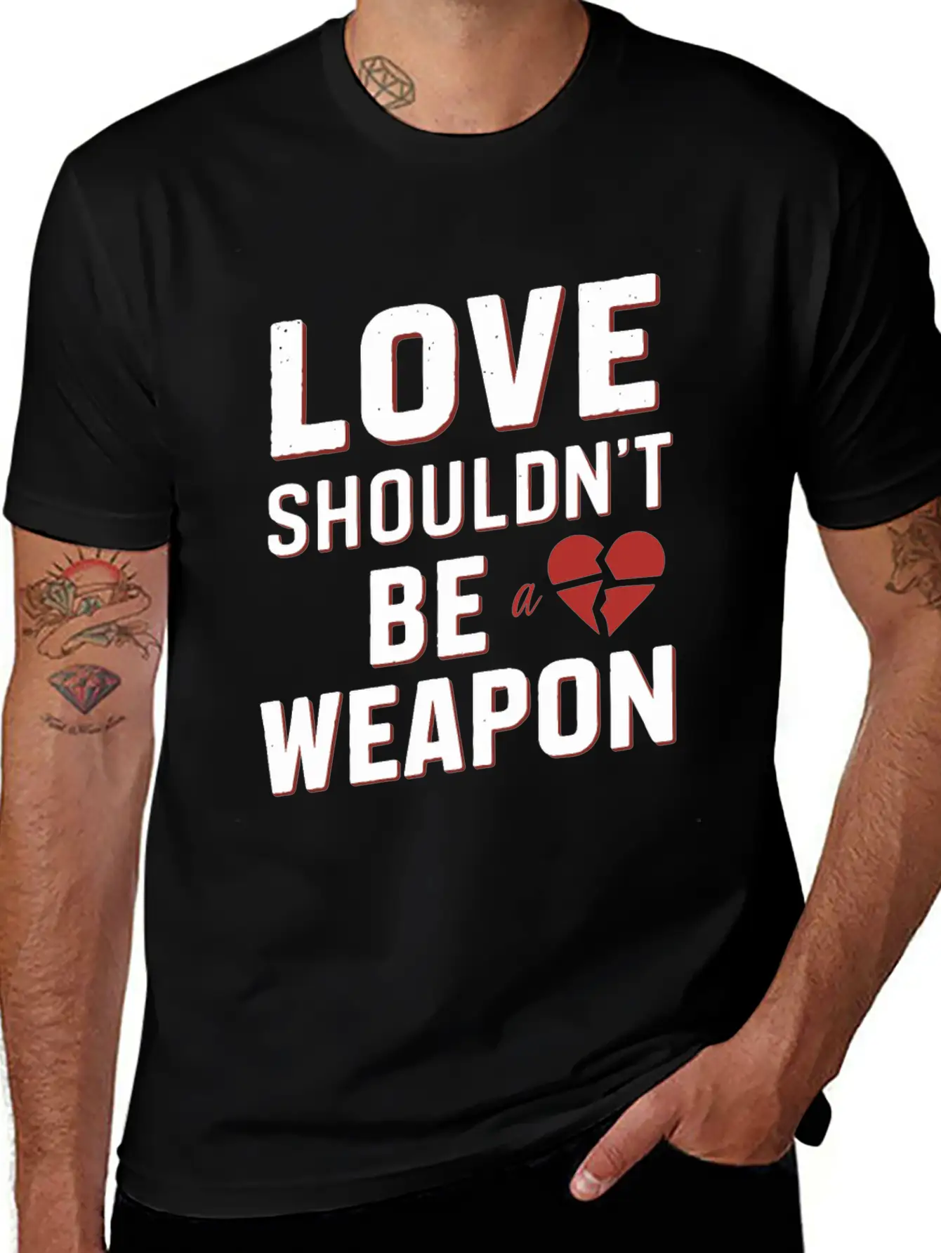 Domestic Violence Awareness Raising Awareness Breathable Graphic T-Shirt – Perfect For Casual Days