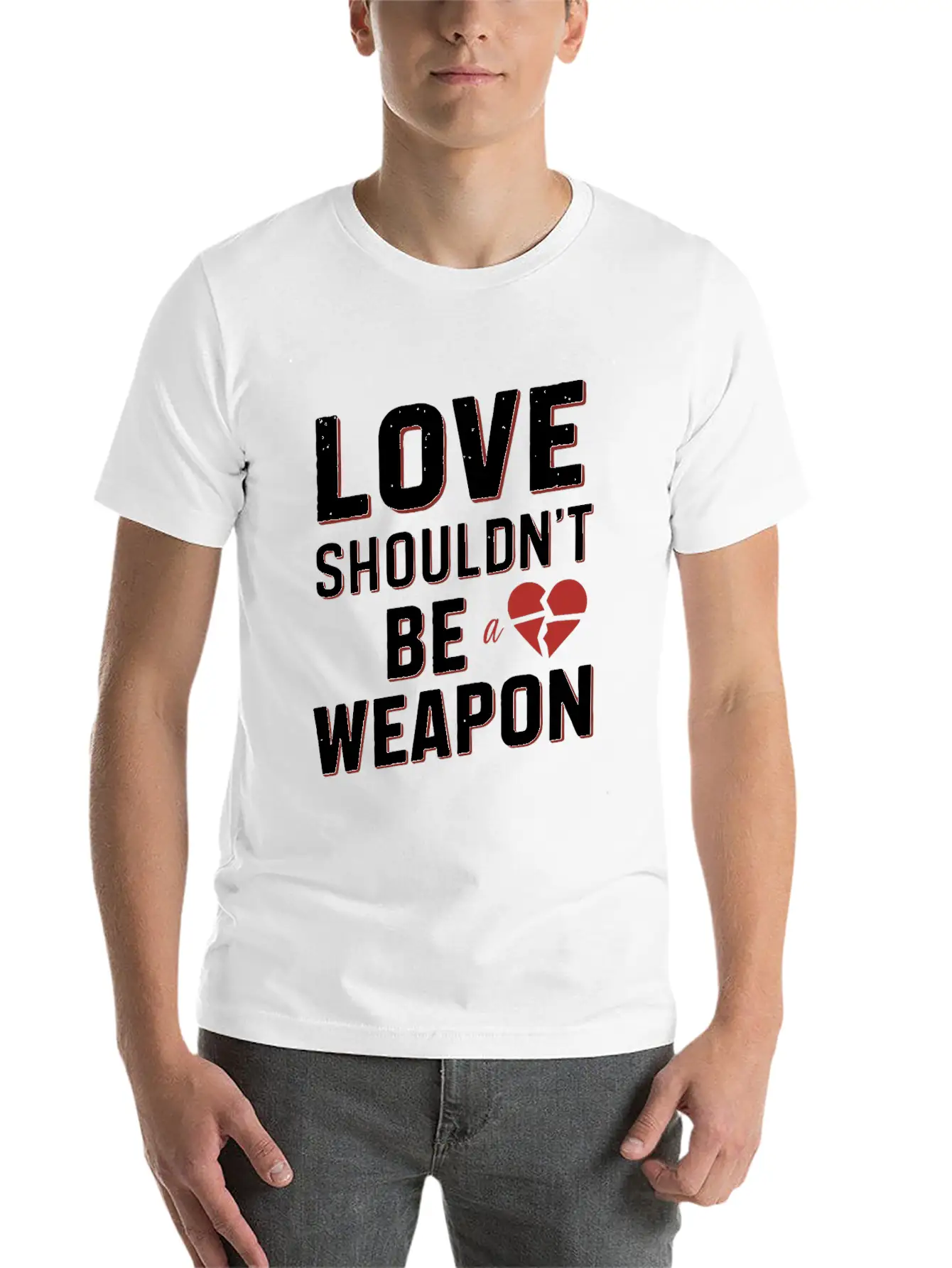 Domestic Violence Awareness Raising Awareness Breathable Graphic T-Shirt – Perfect For Casual Days