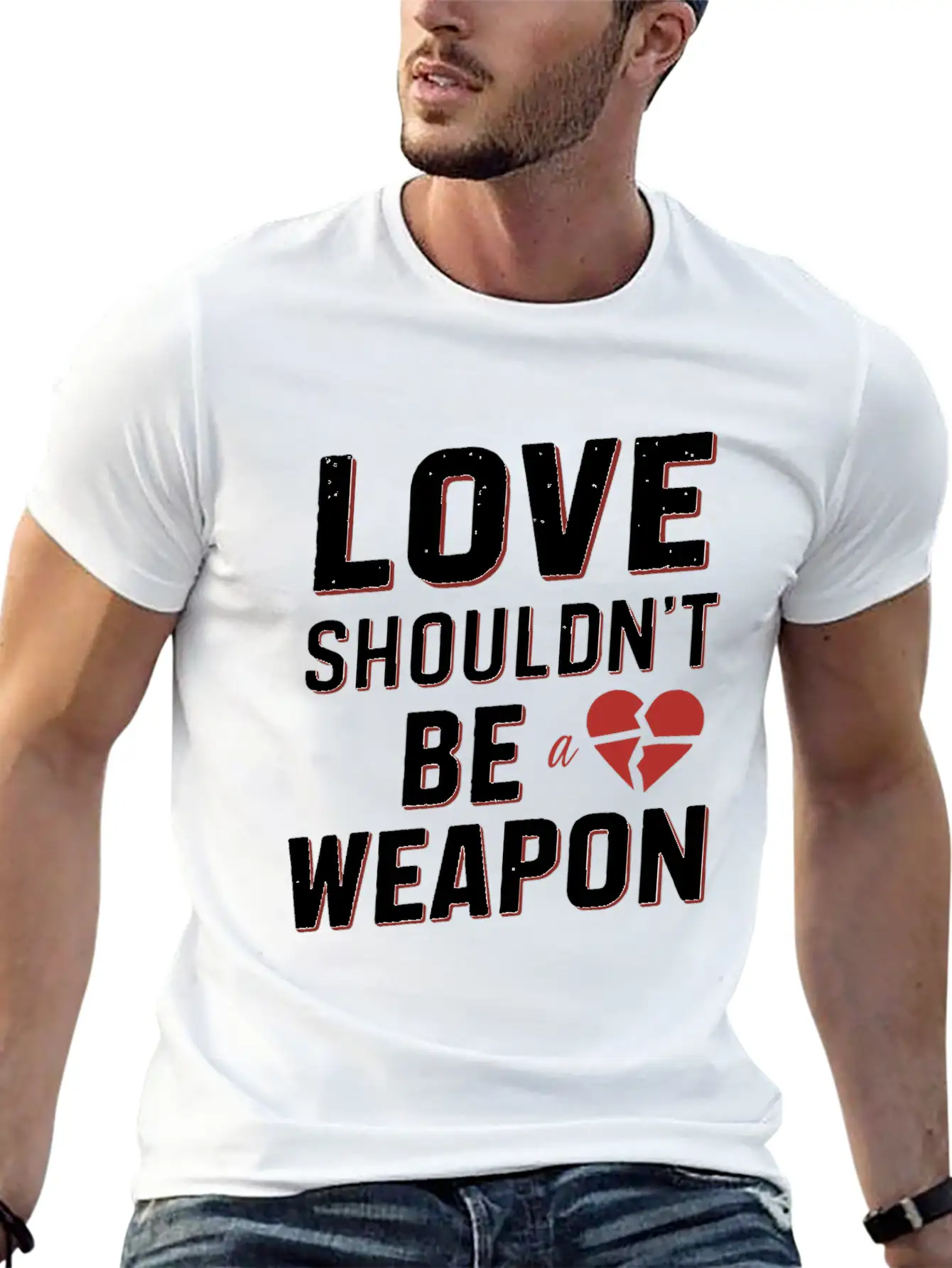Domestic Violence Awareness Raising Awareness Breathable Graphic T-Shirt – Perfect For Casual Days