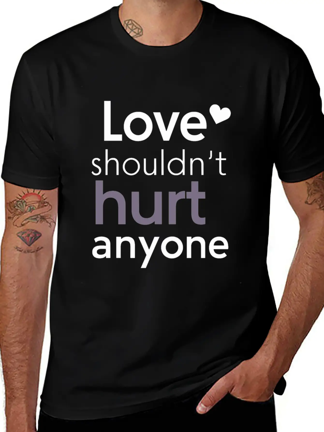 Domestic Violence Awareness Raising Awareness Stylish Everyday T-Shirt – Unisex Basic Cotton Tee