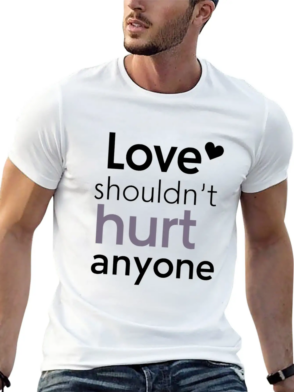 Domestic Violence Awareness Raising Awareness Stylish Everyday T-Shirt – Unisex Basic Cotton Tee