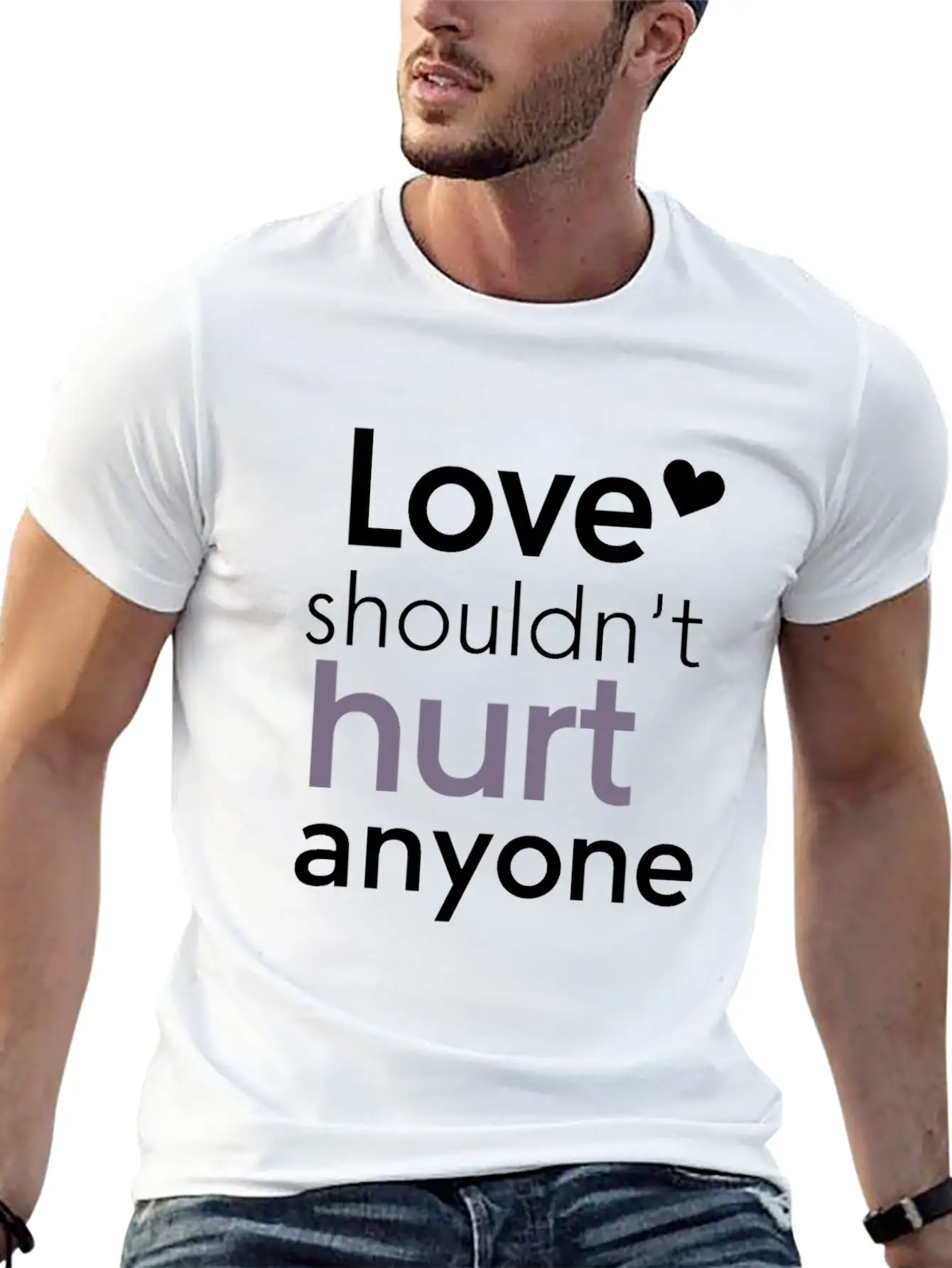 Domestic Violence Awareness Raising Awareness Stylish Everyday T-Shirt – Unisex Basic Cotton Tee