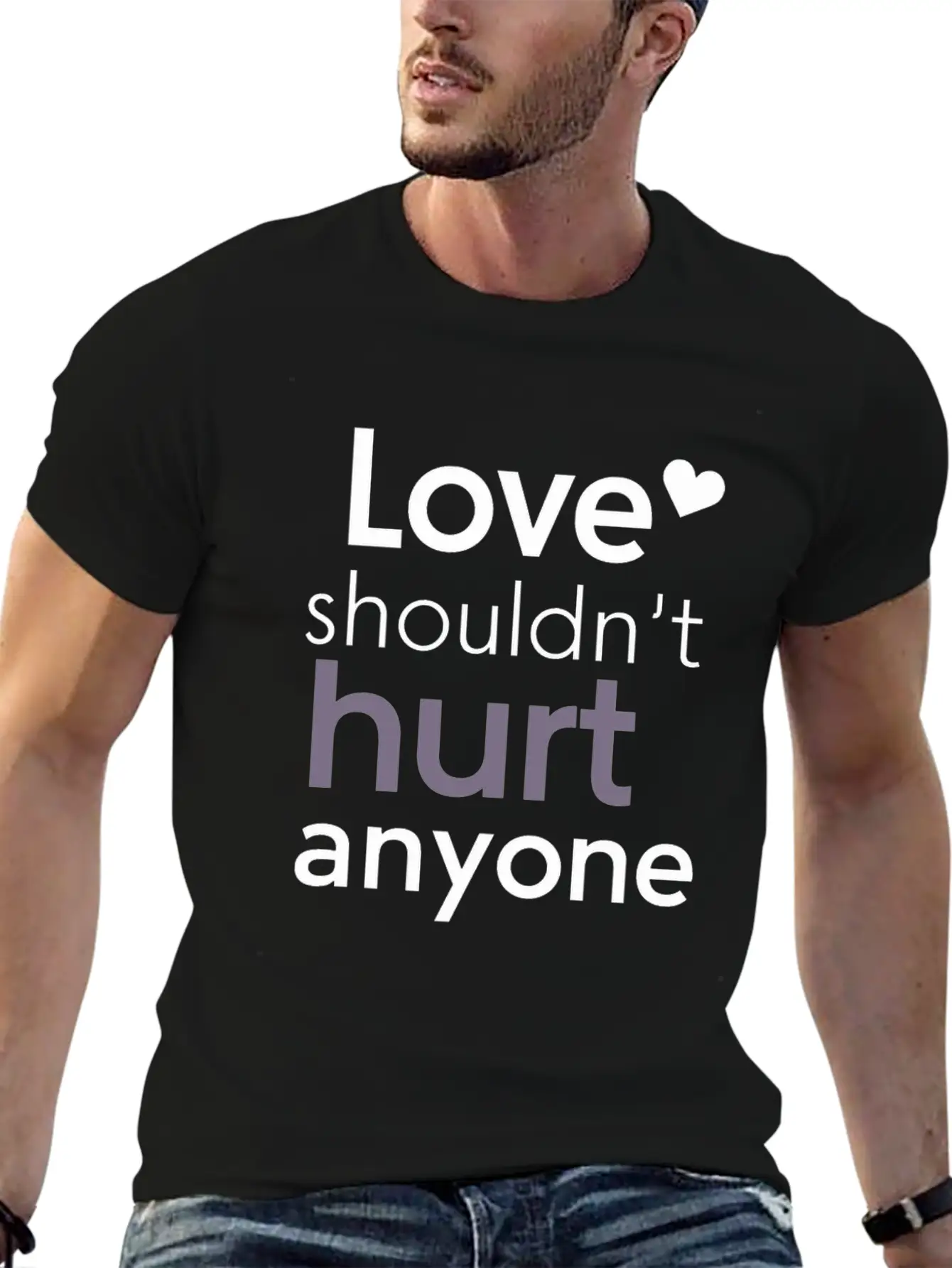Domestic Violence Awareness Raising Awareness Stylish Everyday T-Shirt – Unisex Basic Cotton Tee