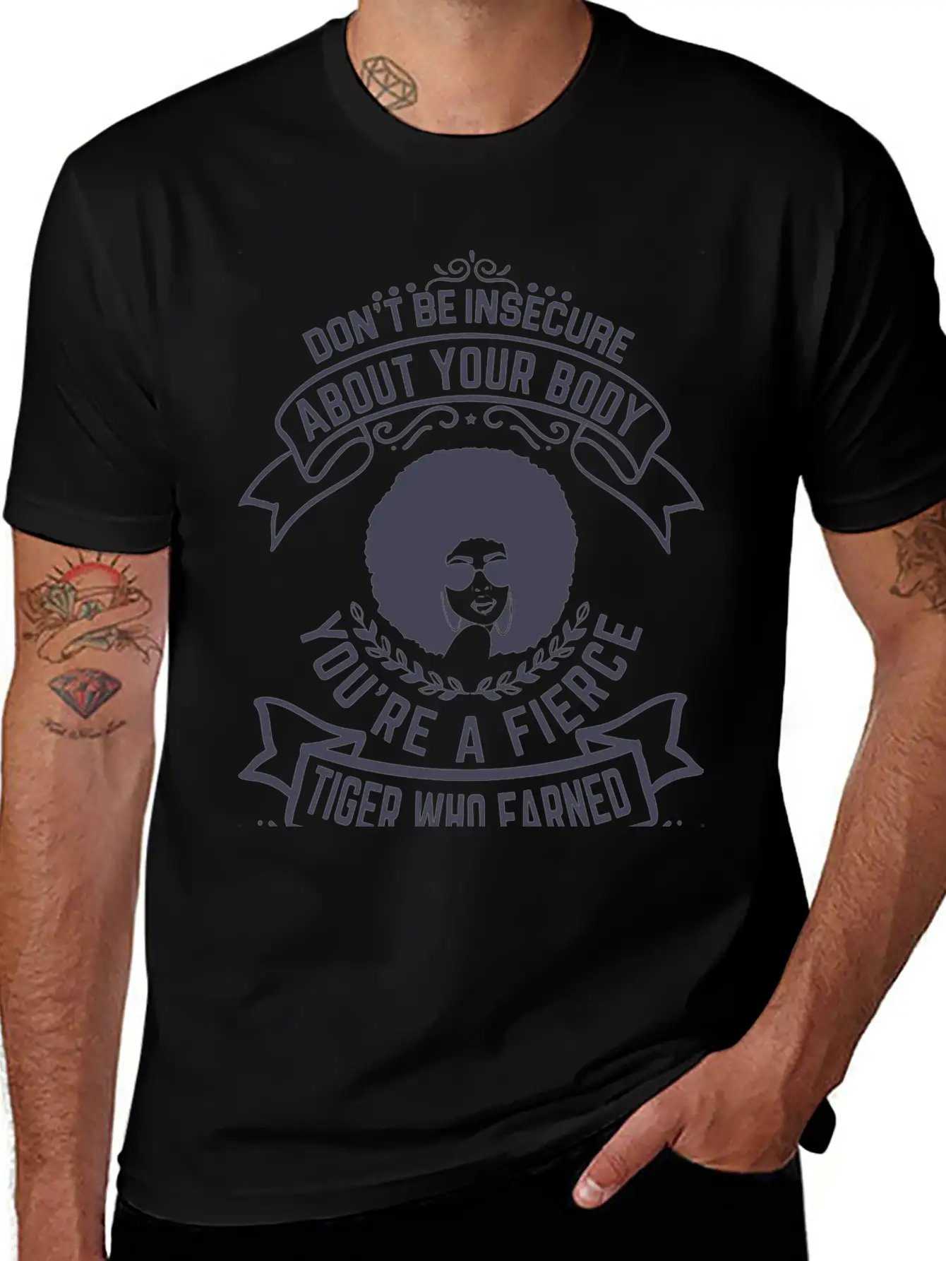Don T Be Insecure About Your Body Breathable Graphic T-Shirt – Perfect For Casual Days