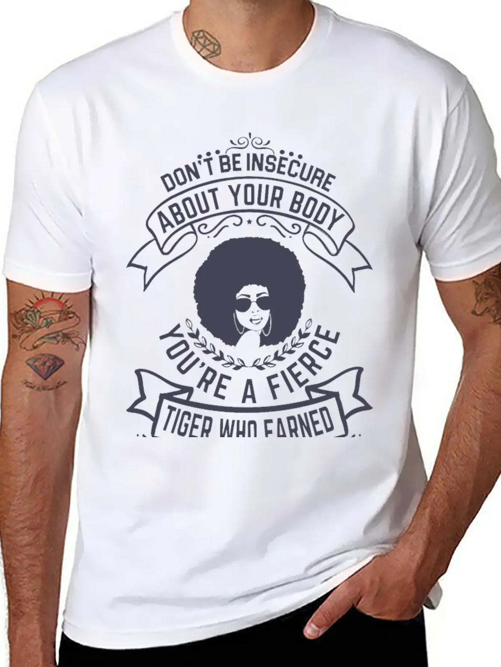 Don T Be Insecure About Your Body Breathable Graphic T-Shirt – Perfect For Casual Days