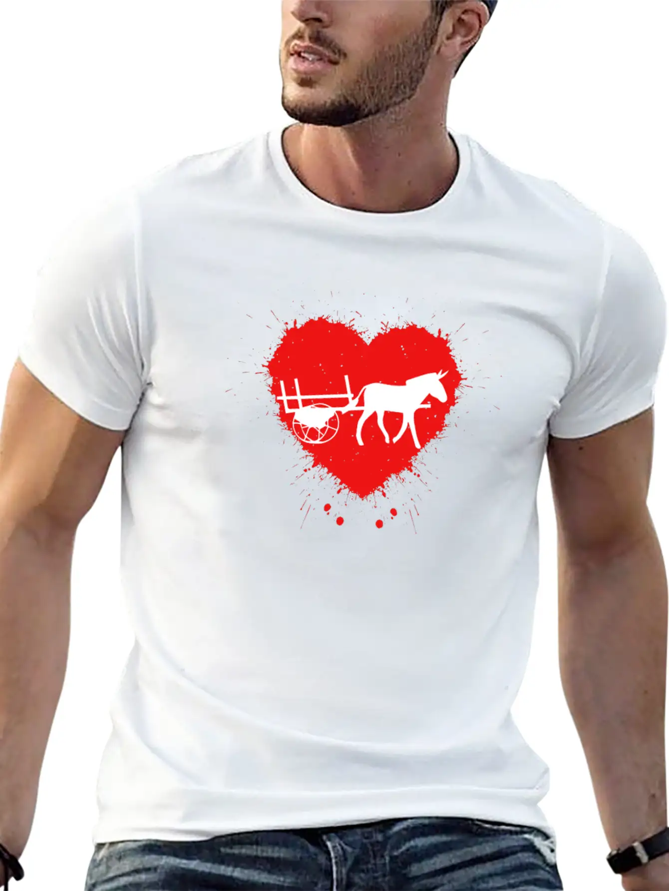 Donkey Cart, Craft, Donkey Carts, Donkey Cart, Don Breathable Soft Cotton T-Shirt – Timeless Casual Look