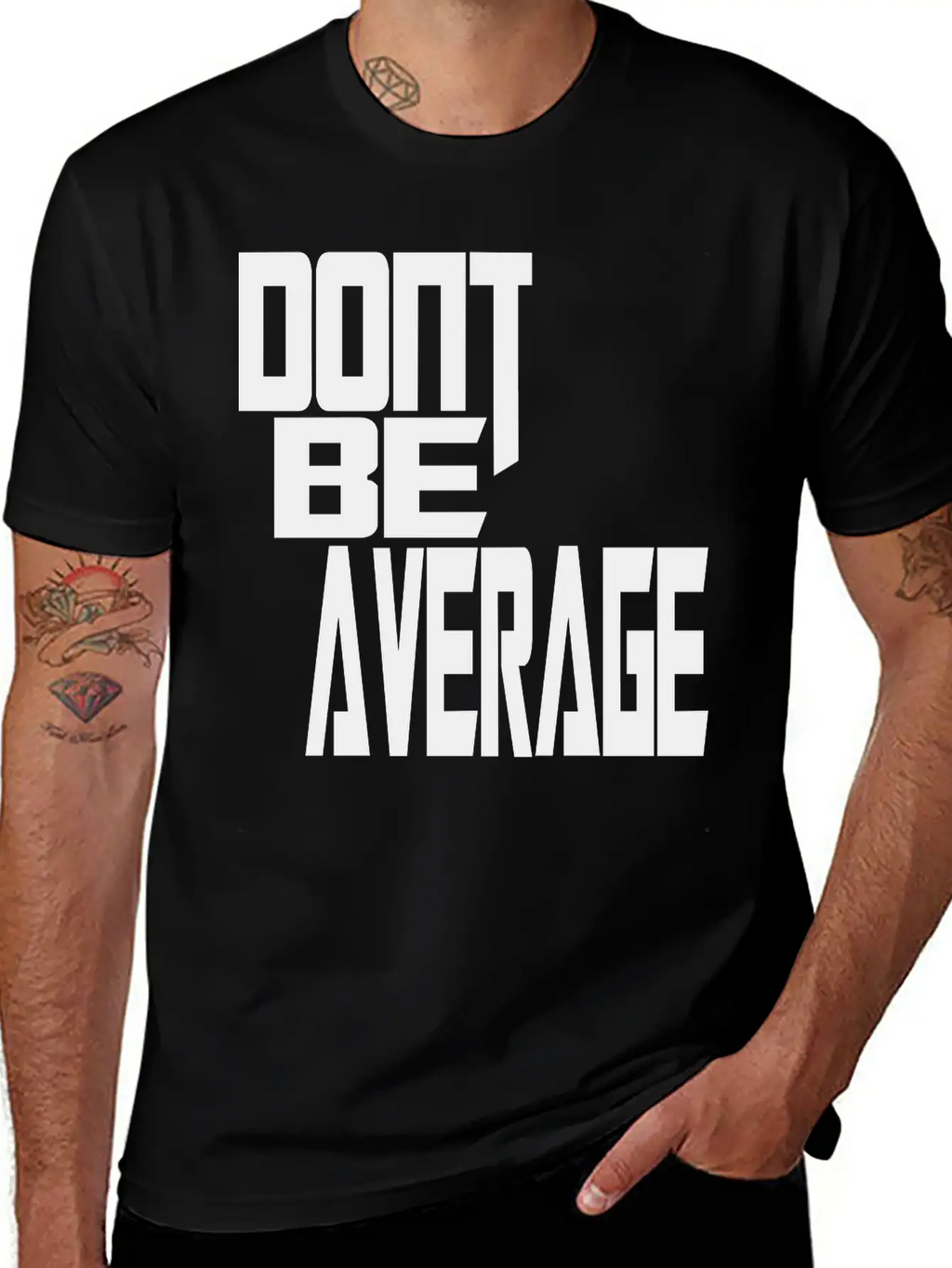 Don`t Be Average Timeless Short Sleeve Tee – Comfy And Minimalist Design