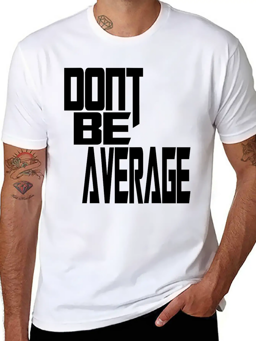 Don`t Be Average Timeless Short Sleeve Tee – Comfy And Minimalist Design