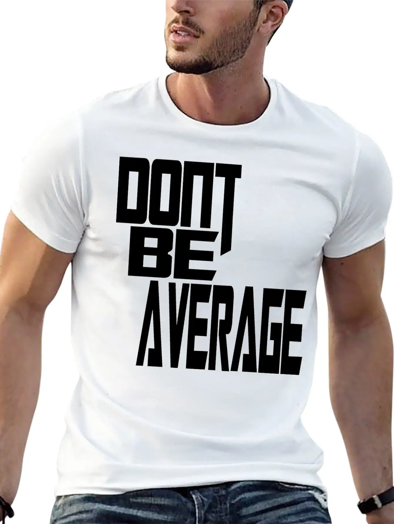 Don`t Be Average Timeless Short Sleeve Tee – Comfy And Minimalist Design
