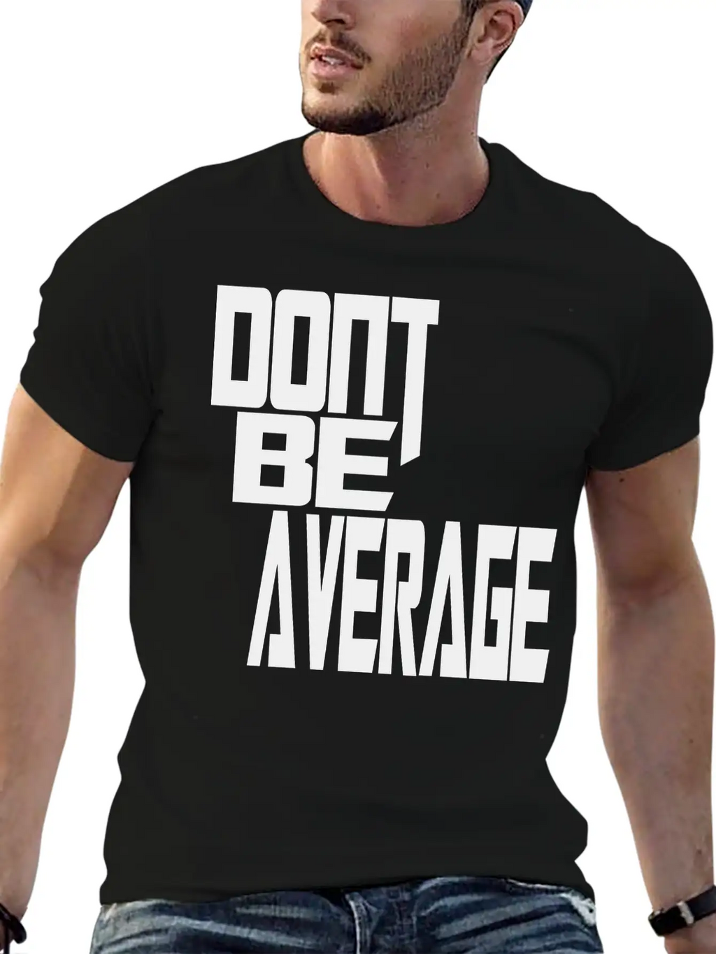 Don`t Be Average Timeless Short Sleeve Tee – Comfy And Minimalist Design