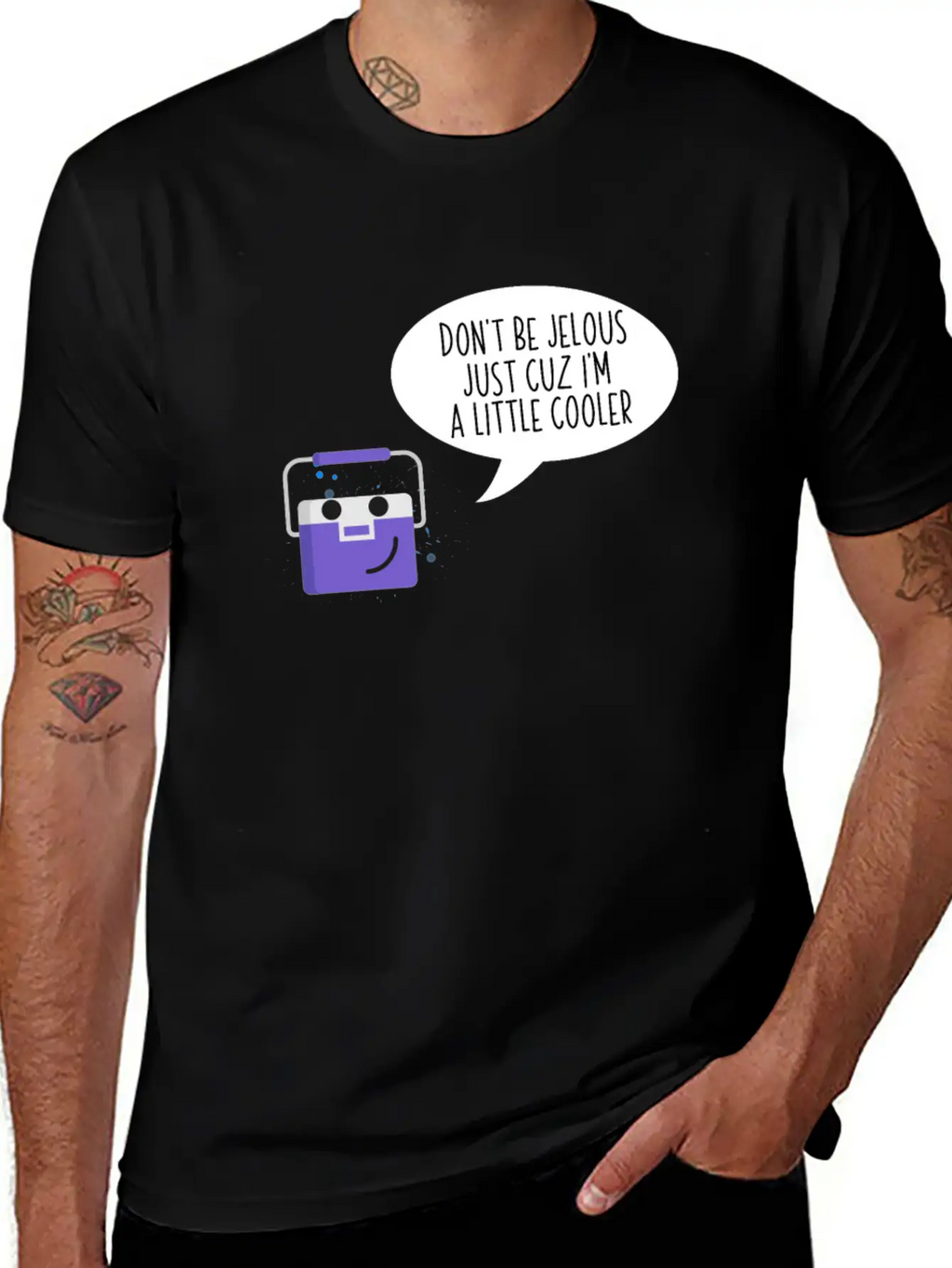 Don't Be Jealous Just Cuz I'm Little Cooler Funny Breathable Soft Cotton T-Shirt – Timeless Casual Look