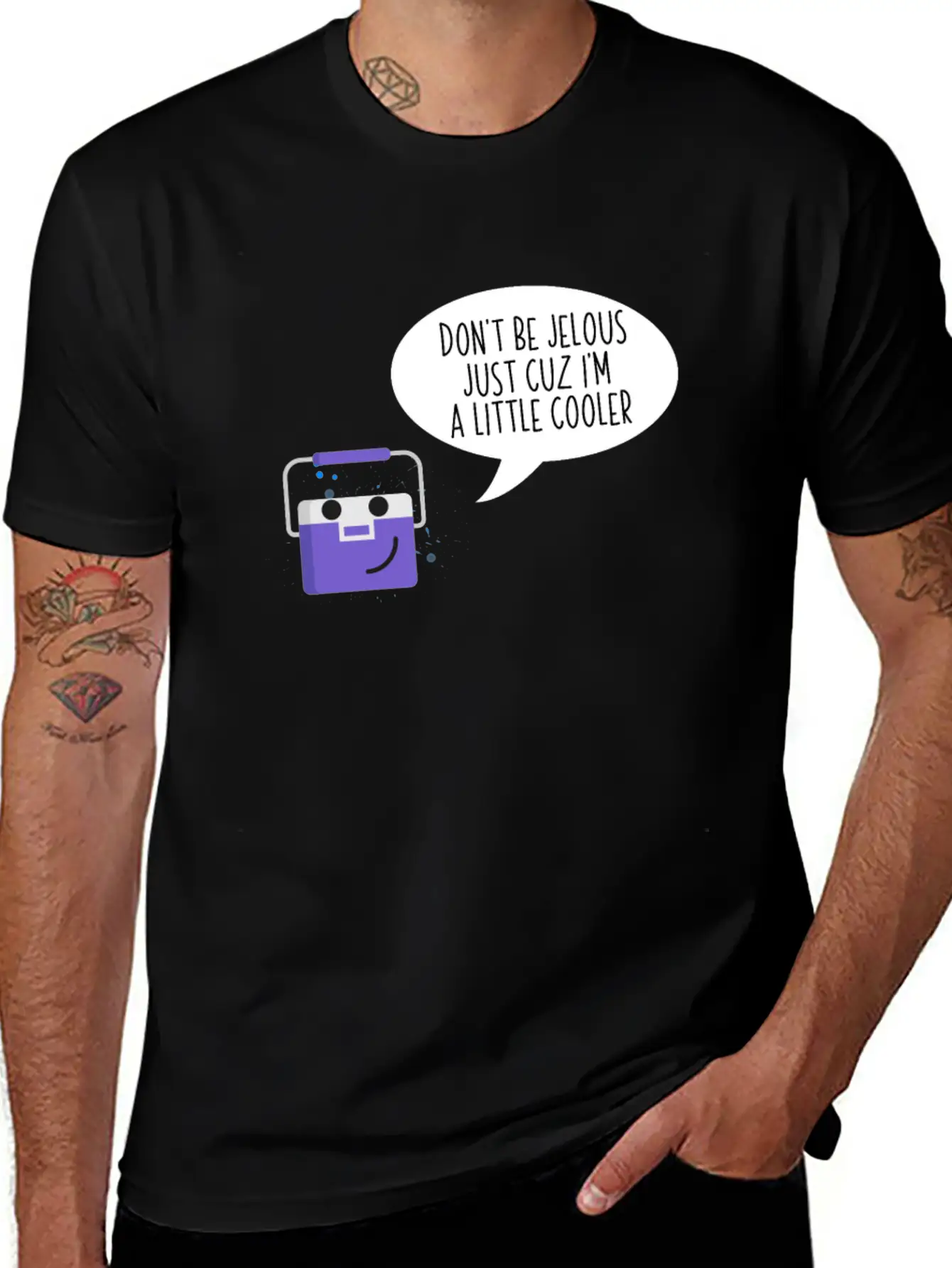 Don't Be Jealous Just Cuz I'm Little Cooler Funny Breathable Soft Cotton T-Shirt – Timeless Casual Look