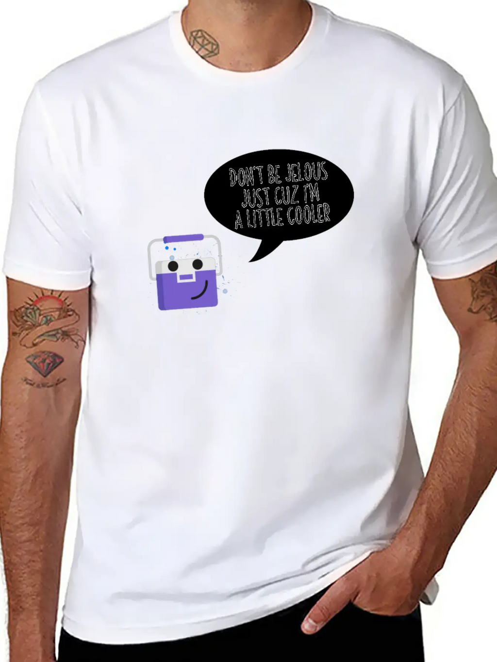 Don't Be Jealous Just Cuz I'm Little Cooler Funny Breathable Soft Cotton T-Shirt – Timeless Casual Look