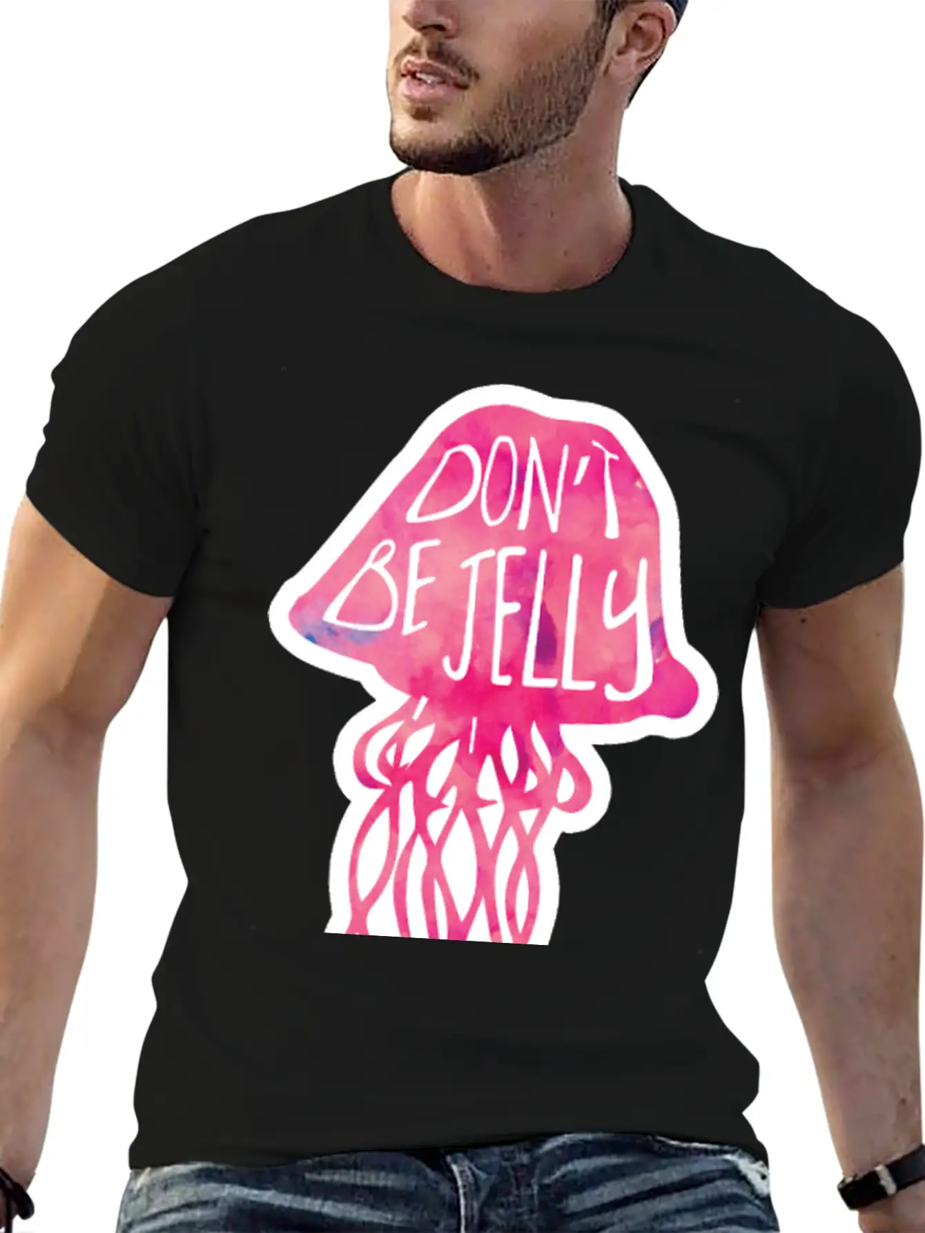 Don't Be JELLY - Pun Breathable Graphic T-Shirt – Perfect For Casual Days