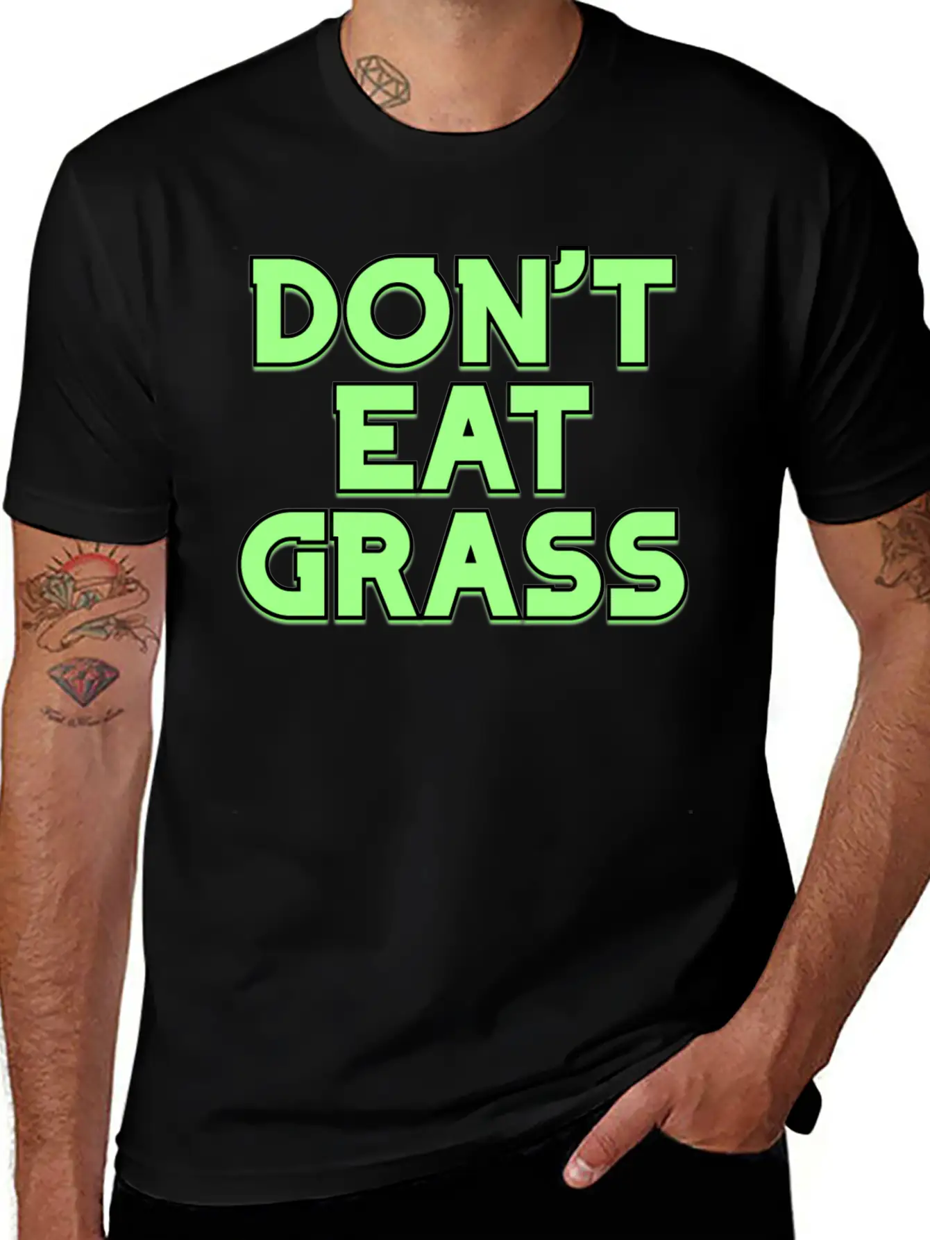 Dont Eat Grass V3 1 Breathable Soft Cotton T-Shirt – Timeless Casual Look