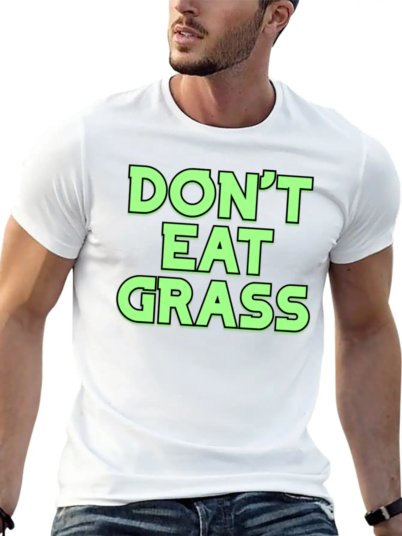 Dont Eat Grass V3 1 Breathable Soft Cotton T-Shirt – Timeless Casual Look