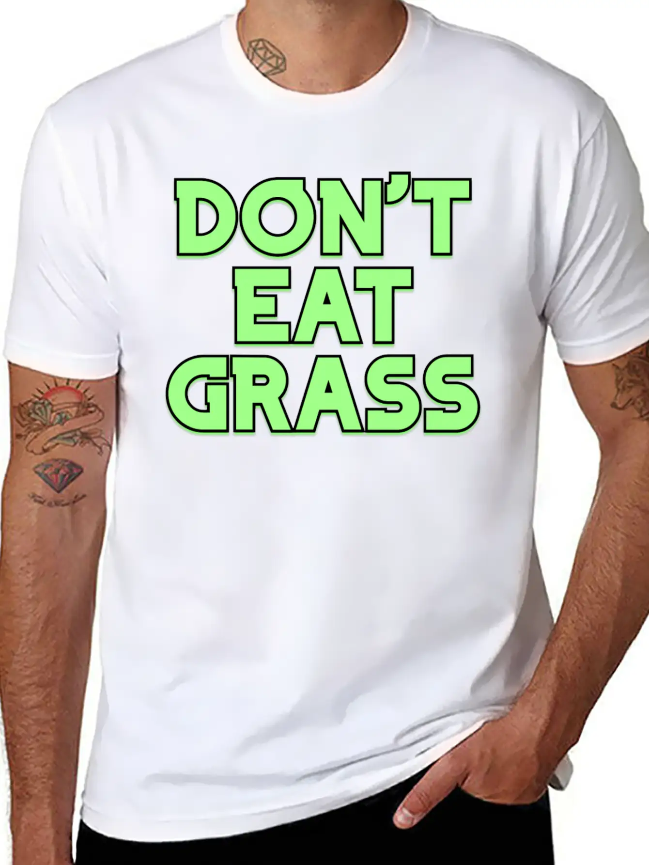Dont Eat Grass V3 1 Breathable Soft Cotton T-Shirt – Timeless Casual Look