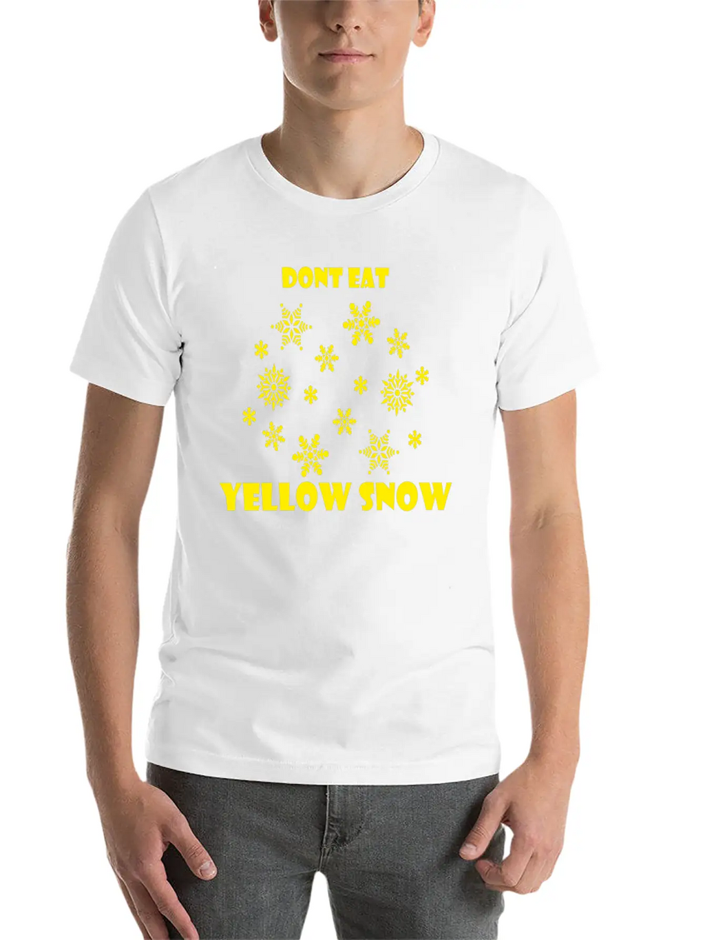 Dont Eat Yellow Snow Yellow Snow Classic Cotton Tee – Unisex Comfort For Any Season