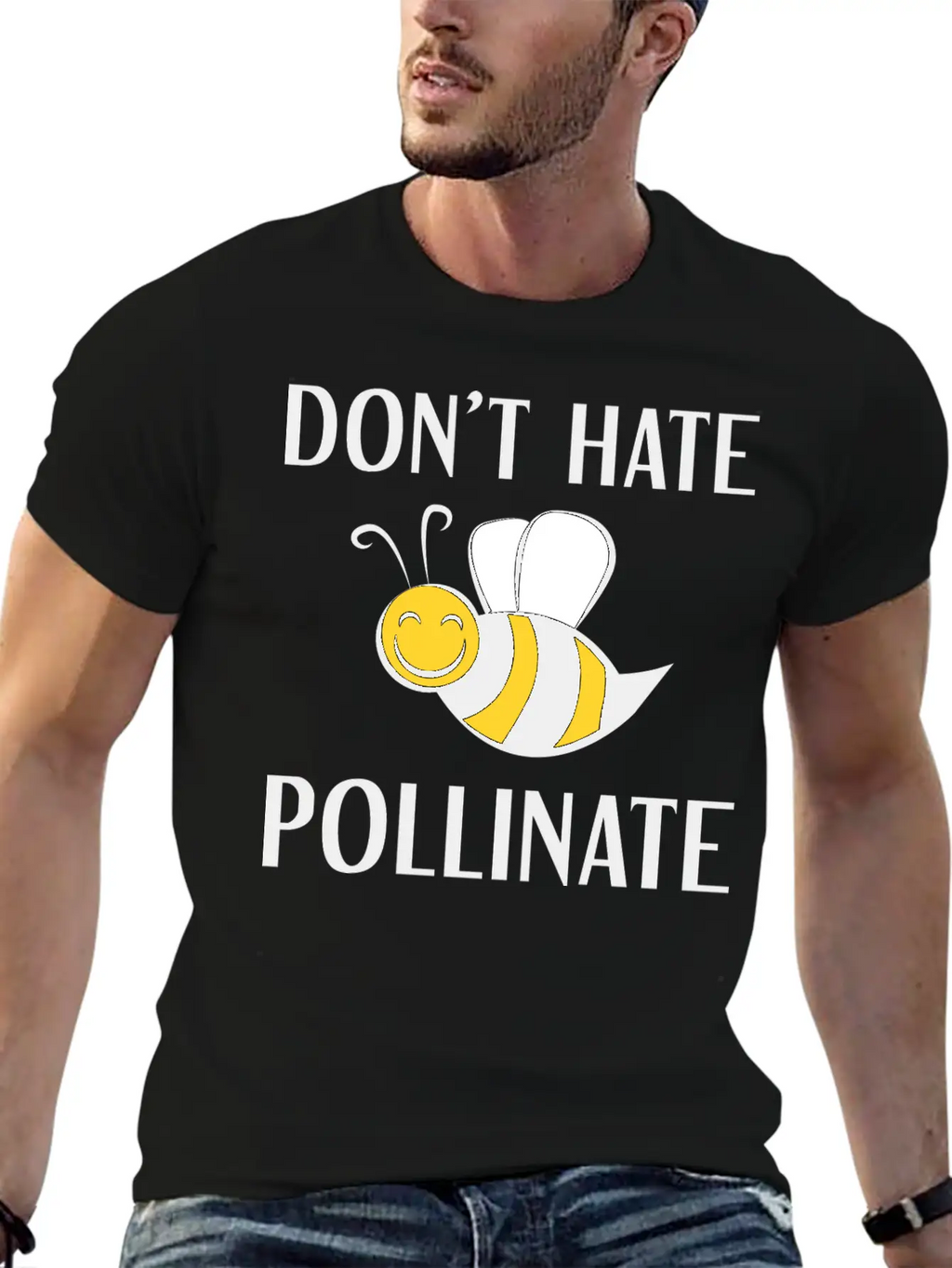 Don't Hate Pollinate Classic Cotton Tee – Unisex Comfort For Any Season