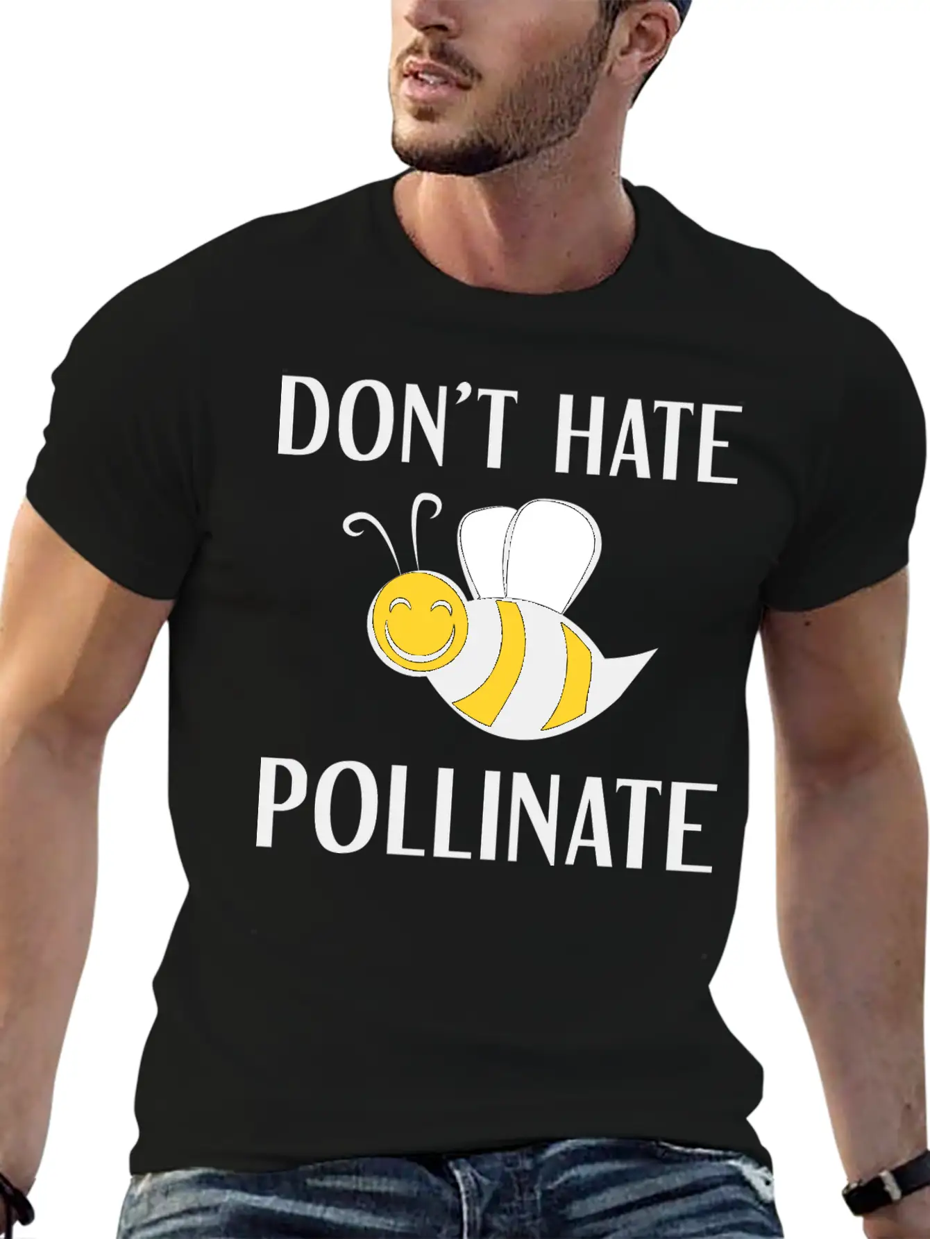 Don't Hate Pollinate Classic Cotton Tee – Unisex Comfort For Any Season
