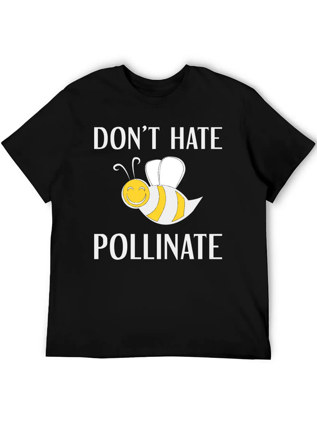 Don't Hate Pollinate Classic Cotton Tee – Unisex Comfort For Any Season