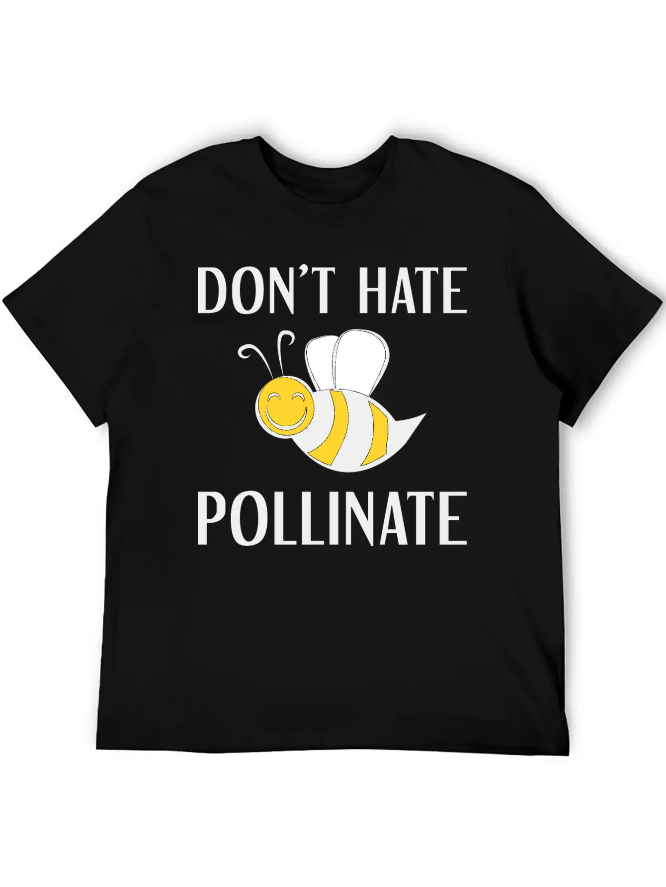 Don't Hate Pollinate Classic Cotton Tee – Unisex Comfort For Any Season