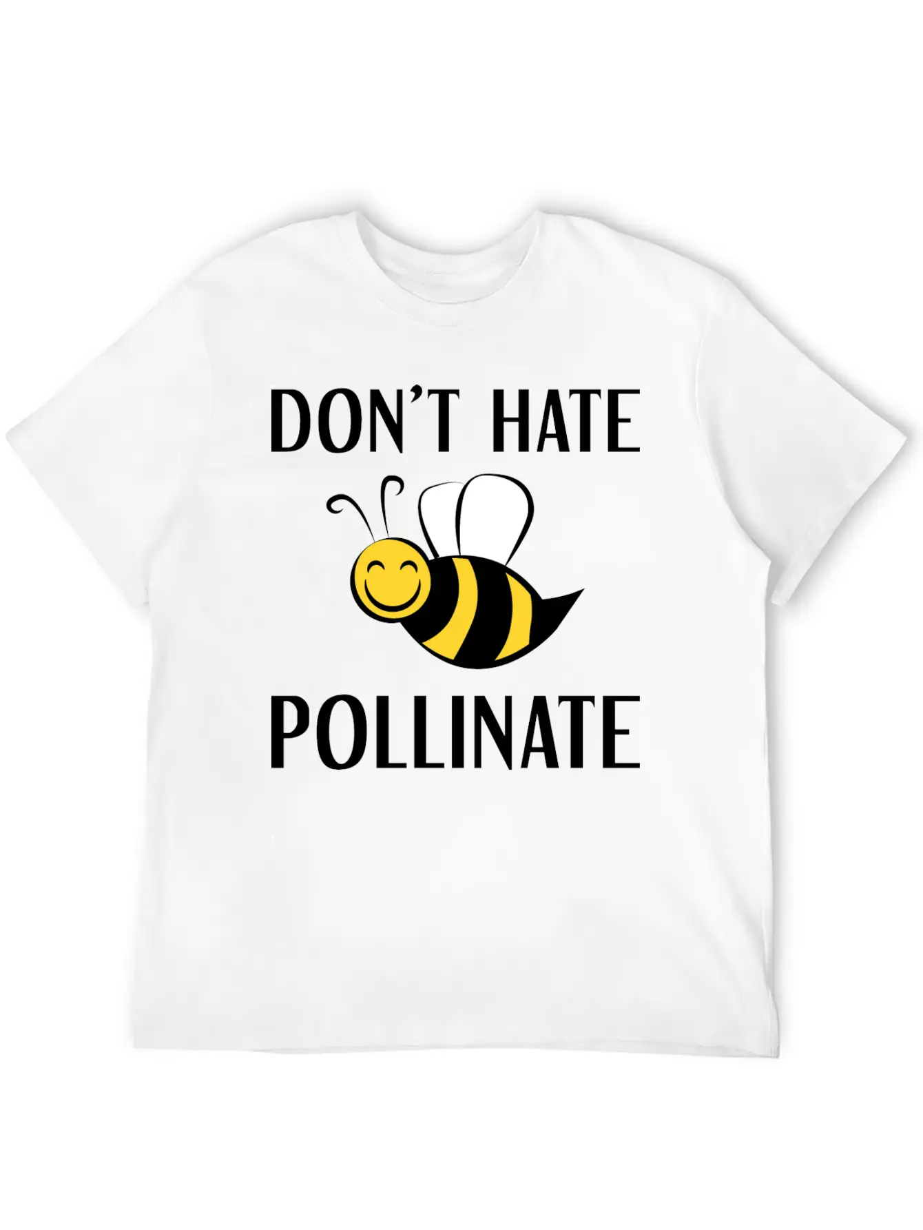 Don't Hate Pollinate Classic Cotton Tee – Unisex Comfort For Any Season