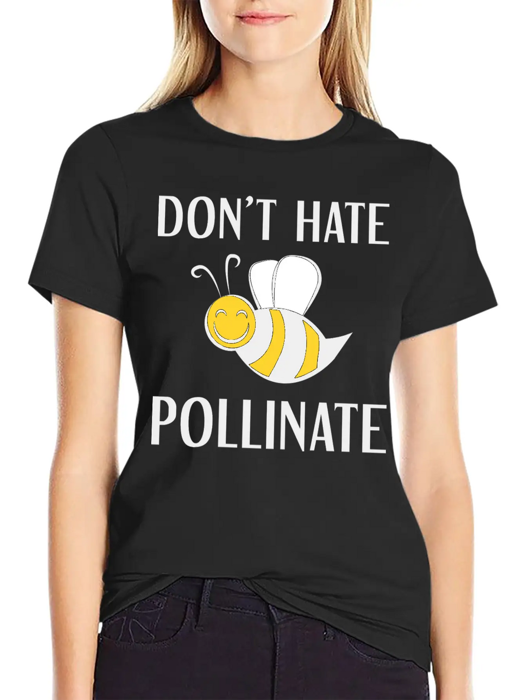 Don't Hate Pollinate Classic Cotton Tee – Unisex Comfort For Any Season