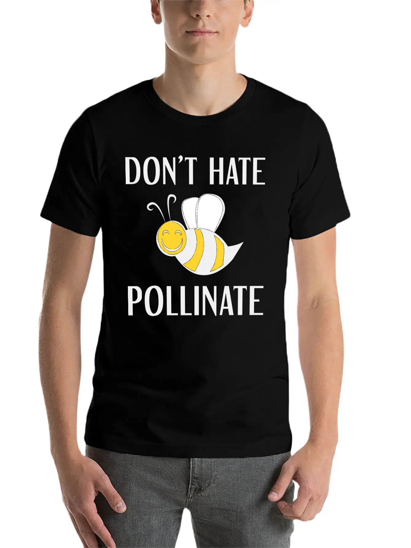 Don't Hate Pollinate Classic Cotton Tee – Unisex Comfort For Any Season