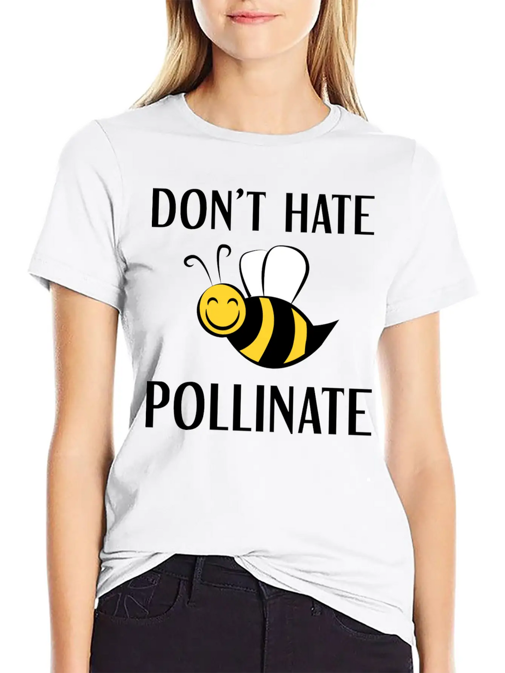 Don't Hate Pollinate Classic Cotton Tee – Unisex Comfort For Any Season