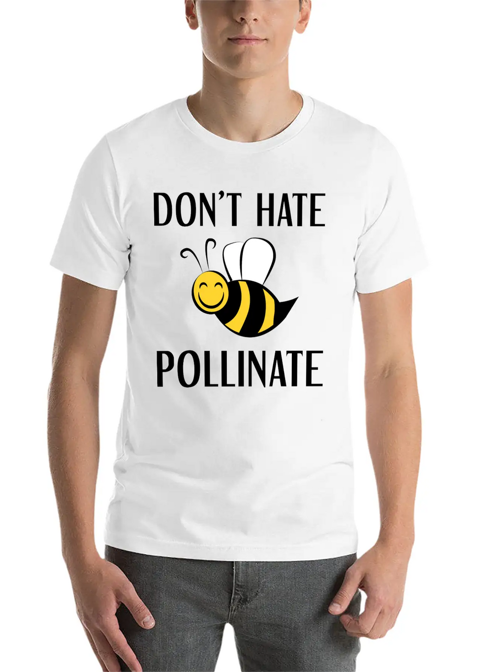 Don't Hate Pollinate Classic Cotton Tee – Unisex Comfort For Any Season