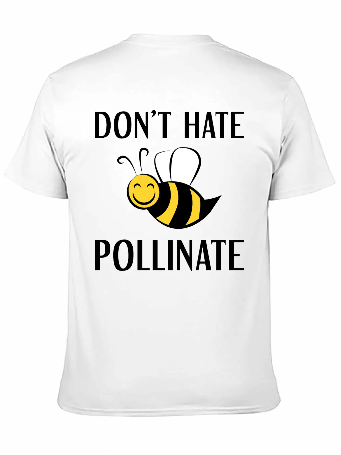 Don't Hate Pollinate Classic Cotton Tee – Unisex Comfort For Any Season