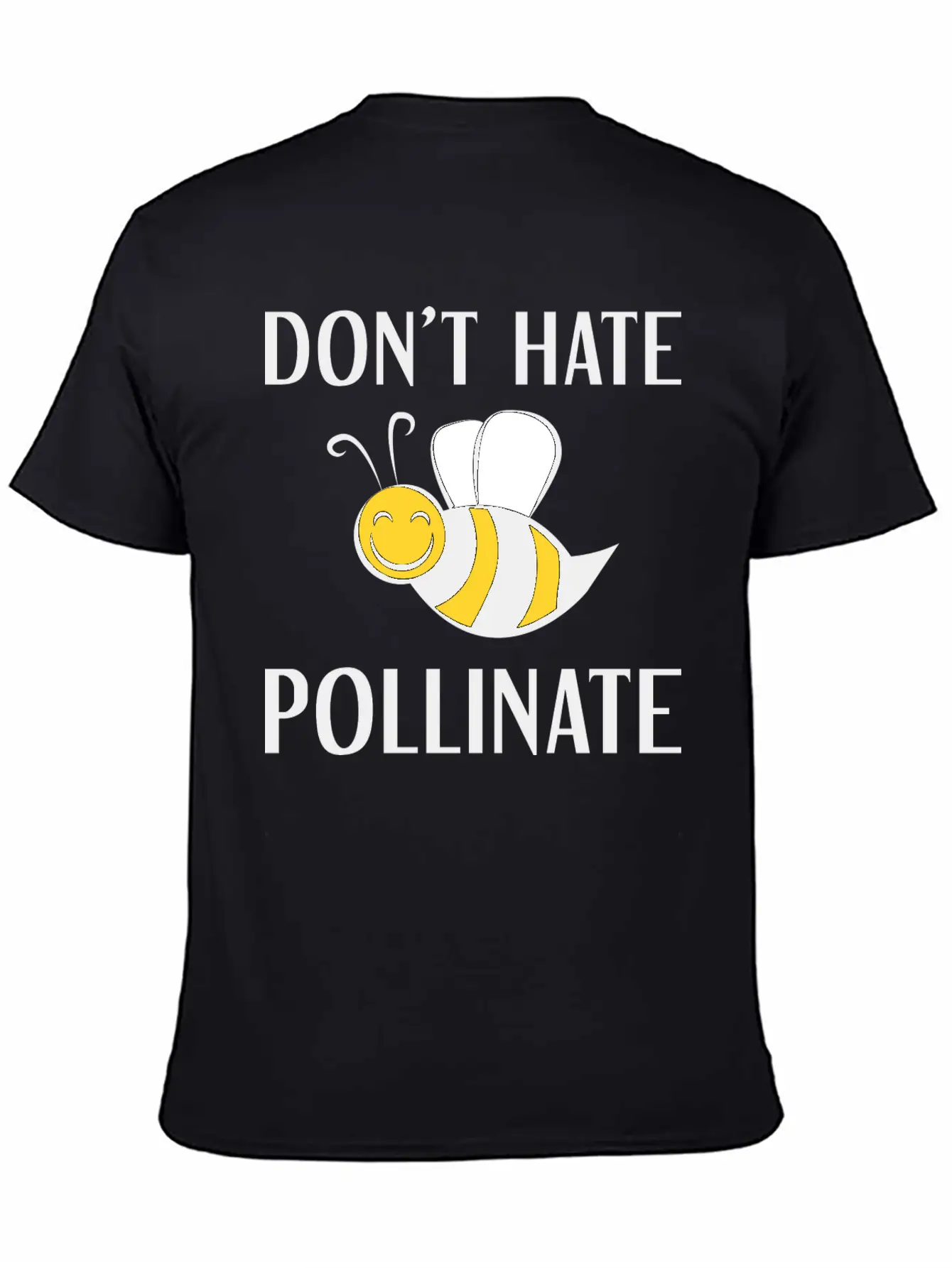 Don't Hate Pollinate Classic Cotton Tee – Unisex Comfort For Any Season