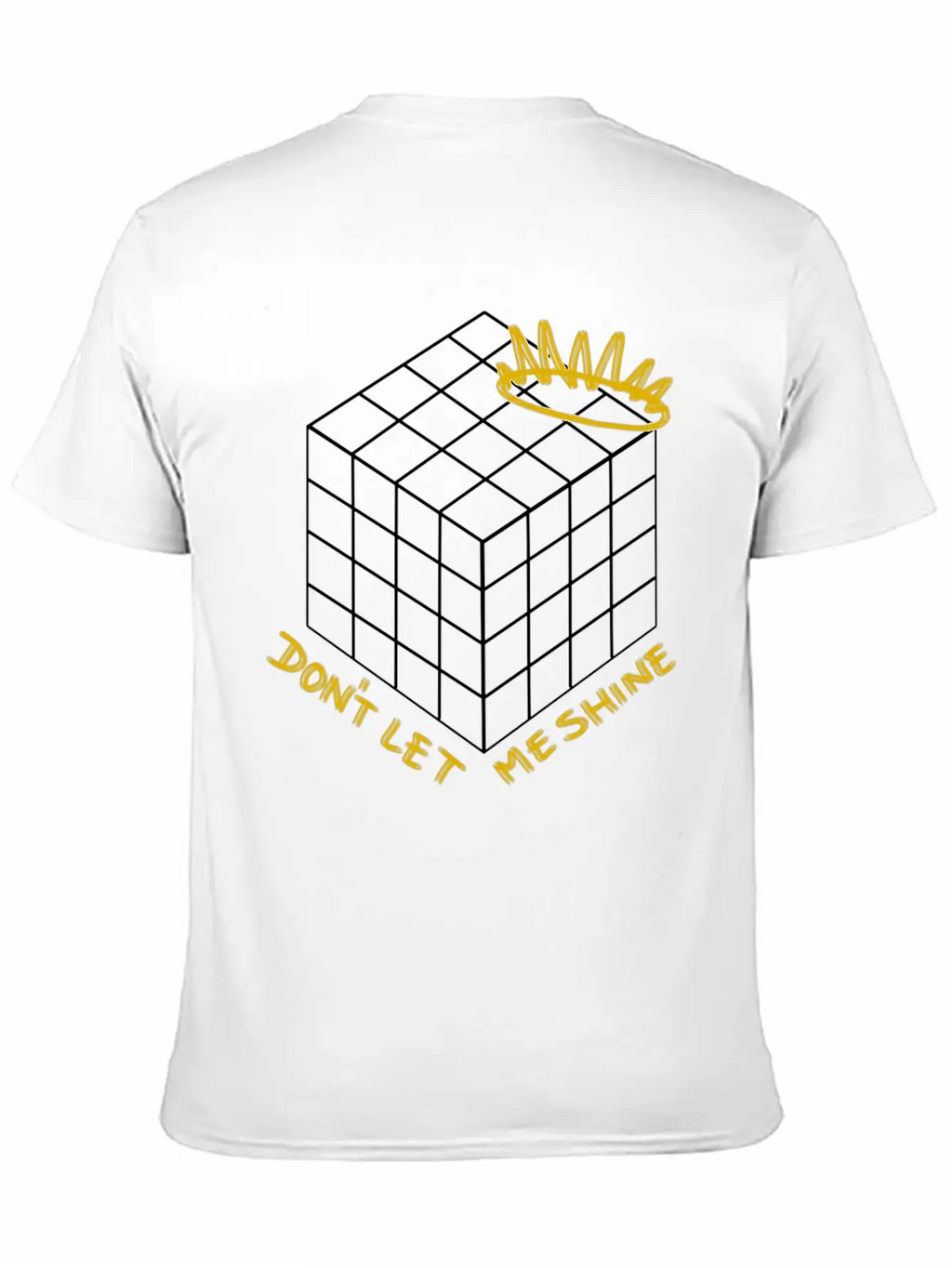 Don't Let Me Shine - Shadow (white) Classic Cotton Tee – Unisex Comfort For Any Season