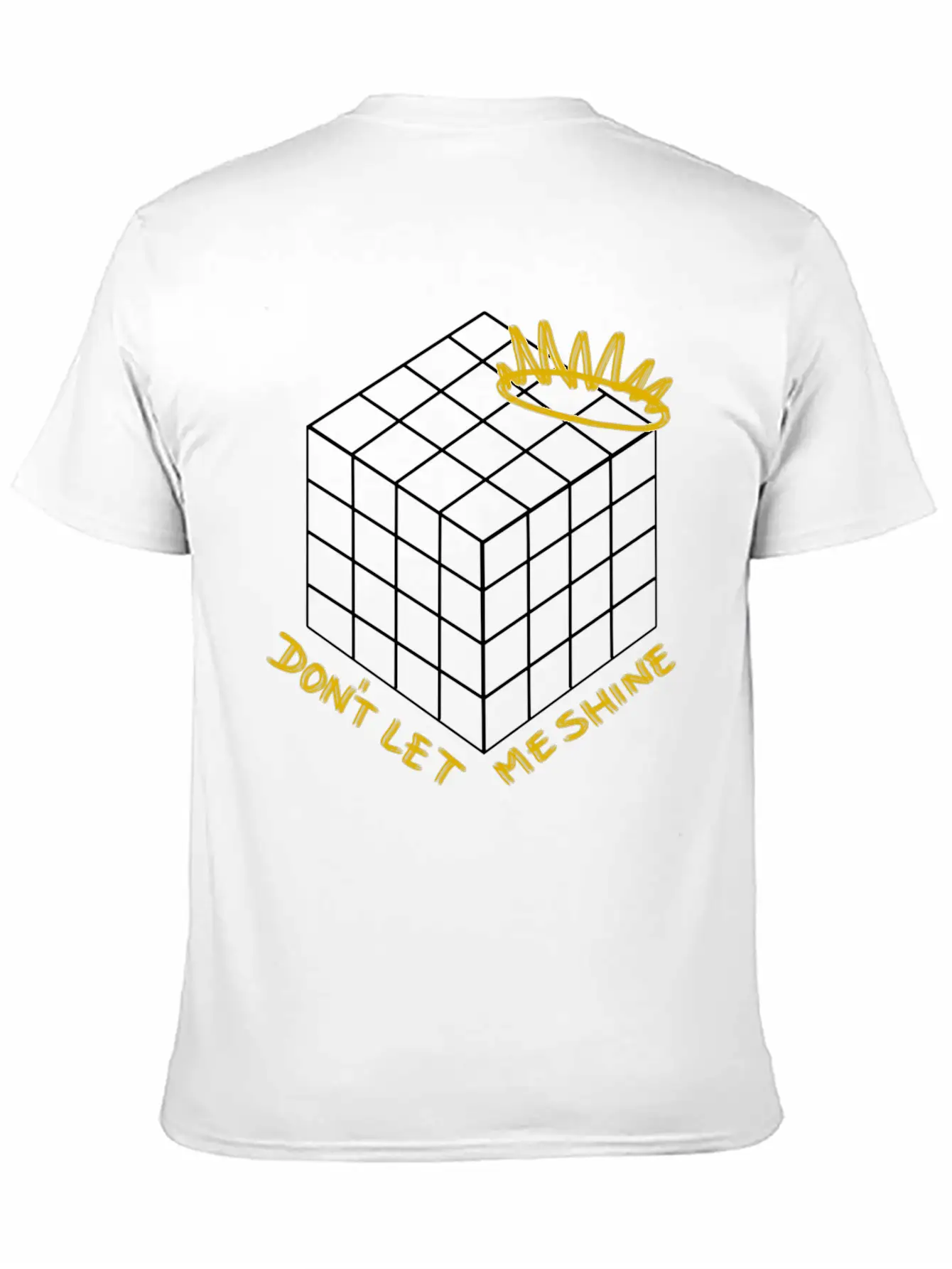 Don't Let Me Shine - Shadow (white) Classic Cotton Tee – Unisex Comfort For Any Season