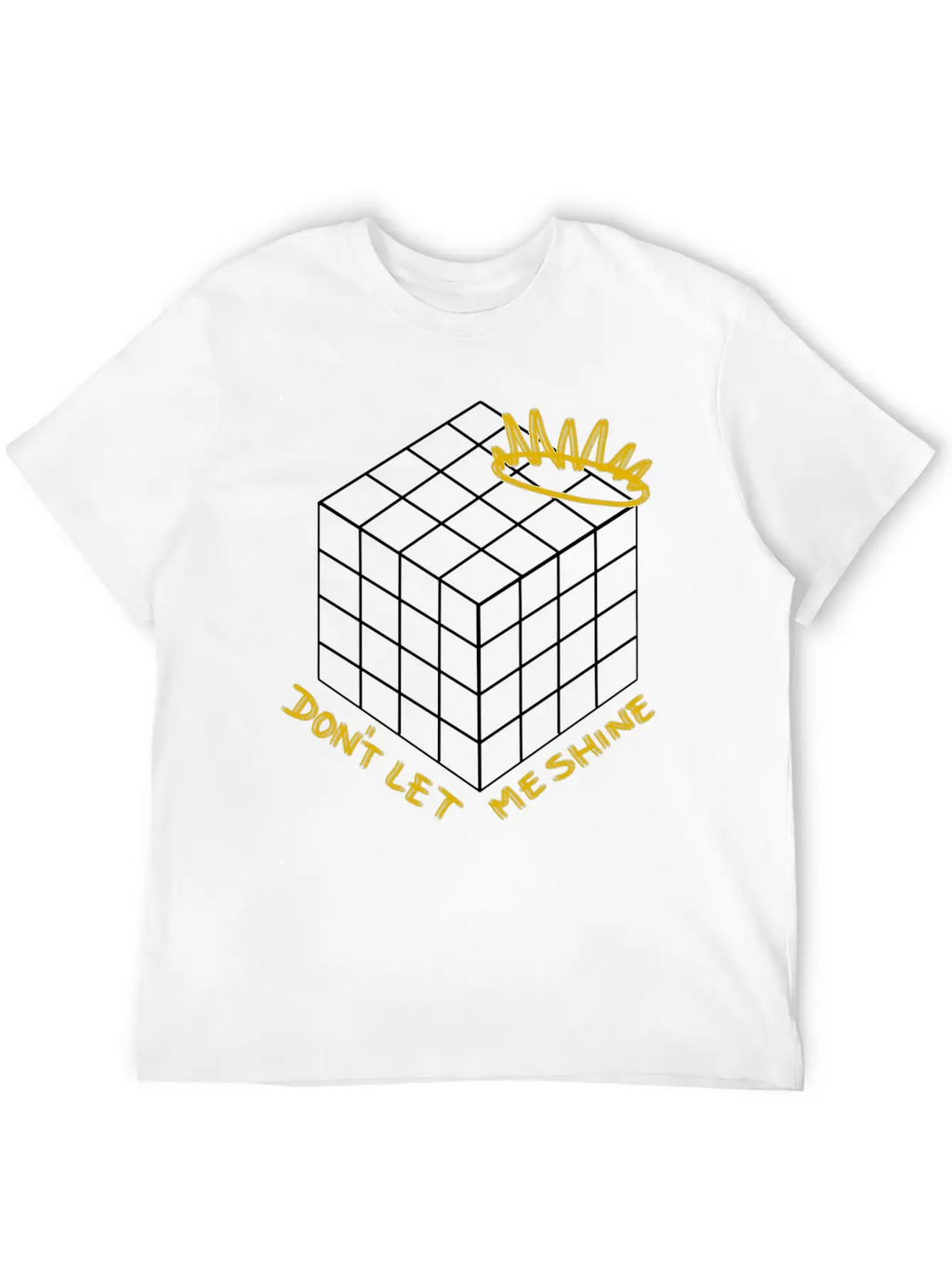 Don't Let Me Shine - Shadow (white) Classic Cotton Tee – Unisex Comfort For Any Season