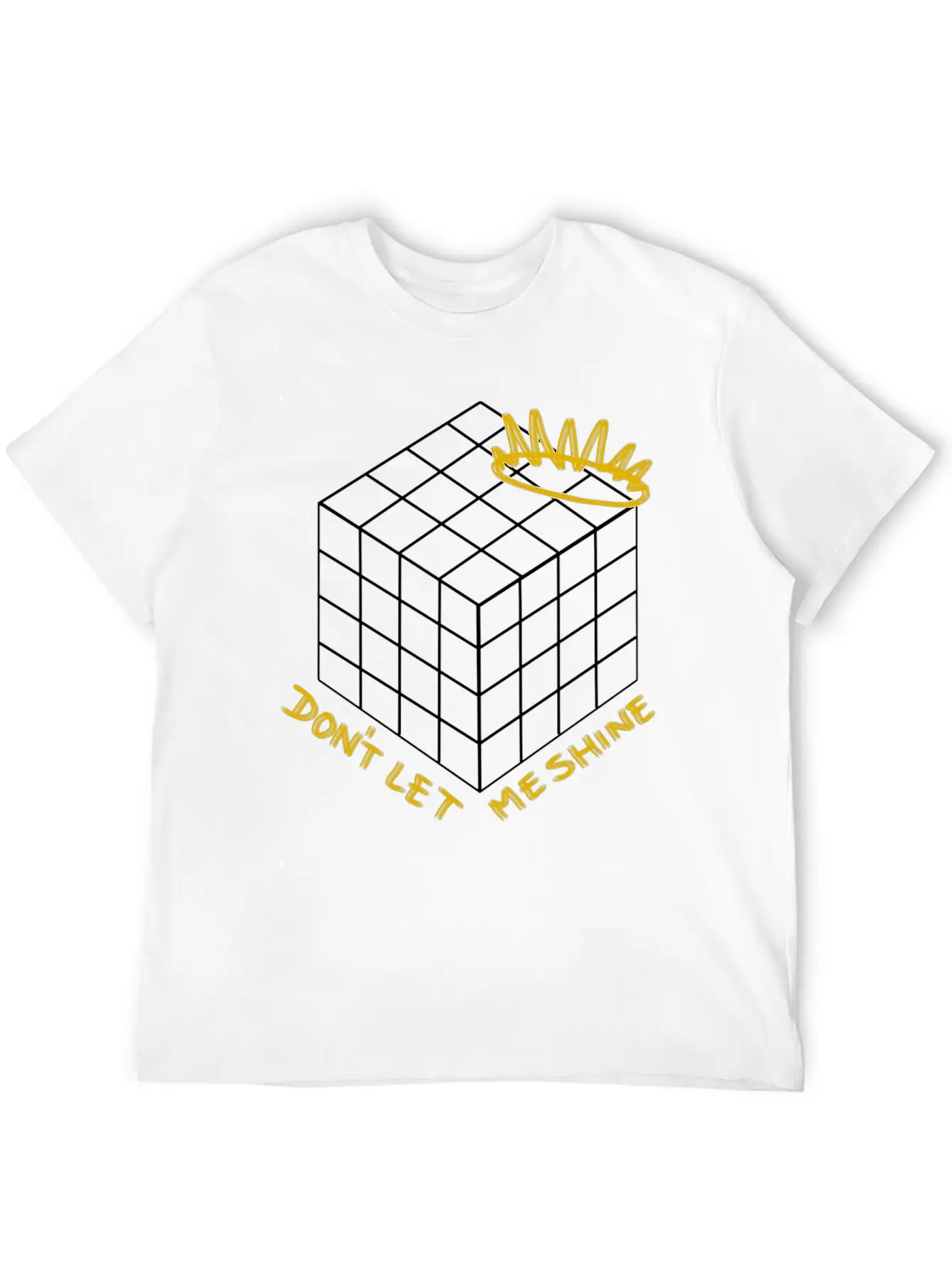 Don't Let Me Shine - Shadow (white) Classic Cotton Tee – Unisex Comfort For Any Season