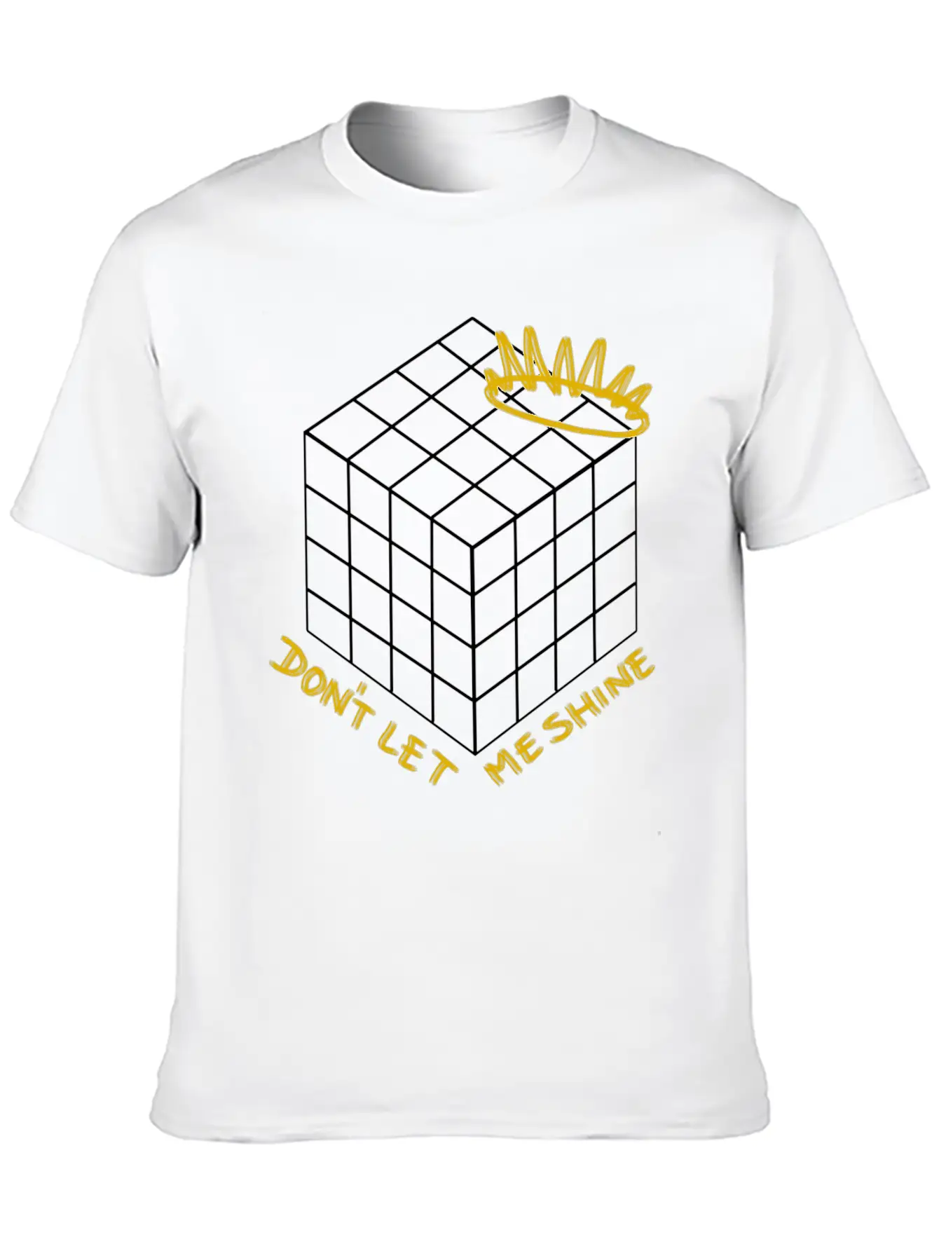 Don't Let Me Shine - Shadow (white) Classic Cotton Tee – Unisex Comfort For Any Season