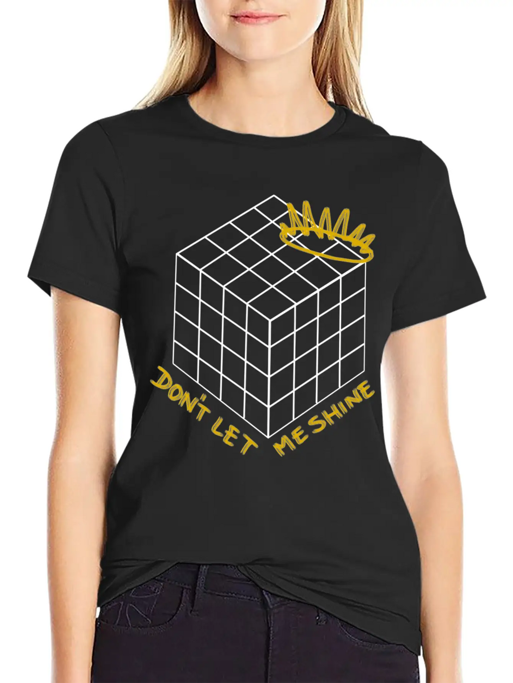 Don't Let Me Shine - Shadow (white) Classic Cotton Tee – Unisex Comfort For Any Season