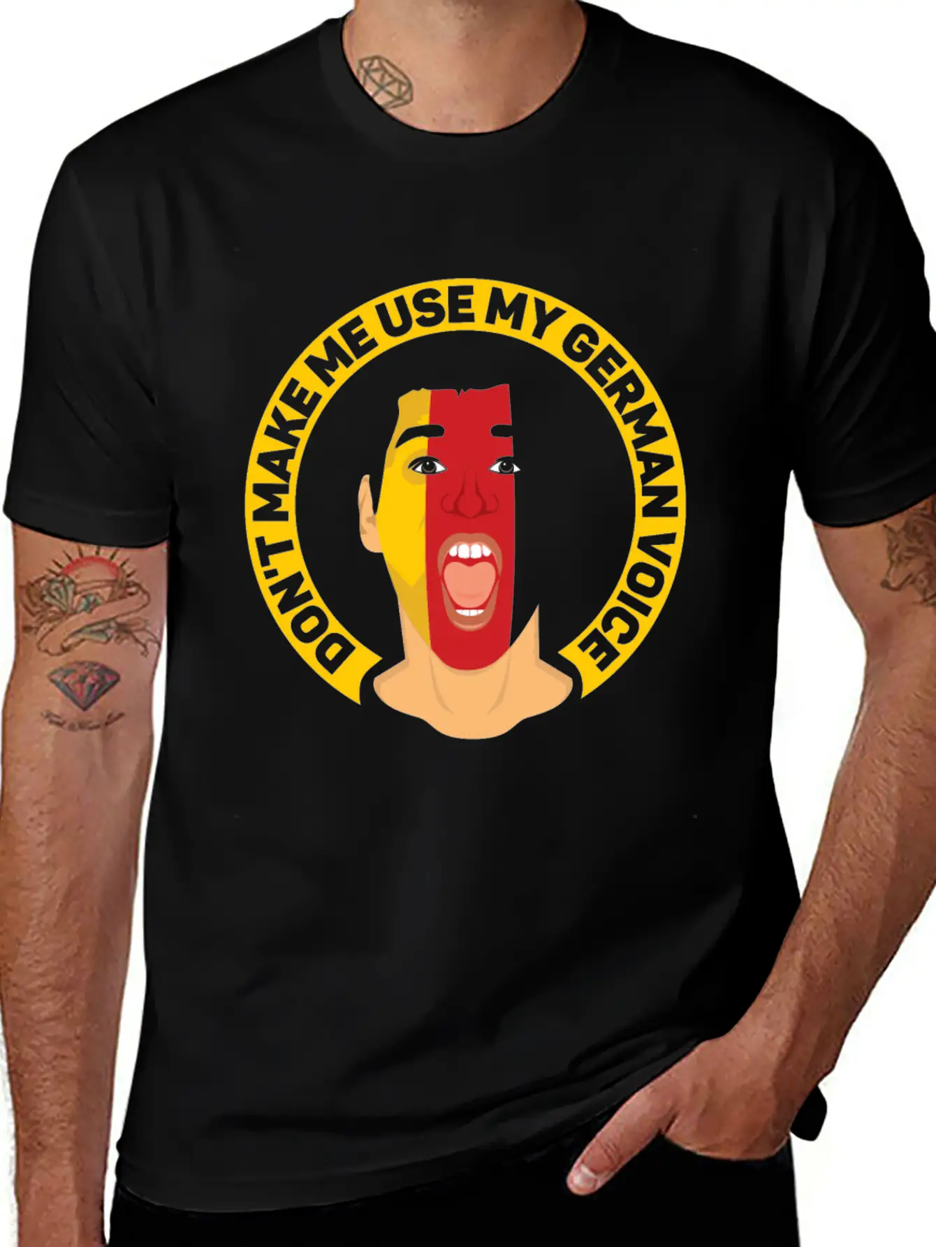 Don't Make Me Use My German Voice Teacher Germany Classic Cotton Tee – Unisex Comfort For Any Season